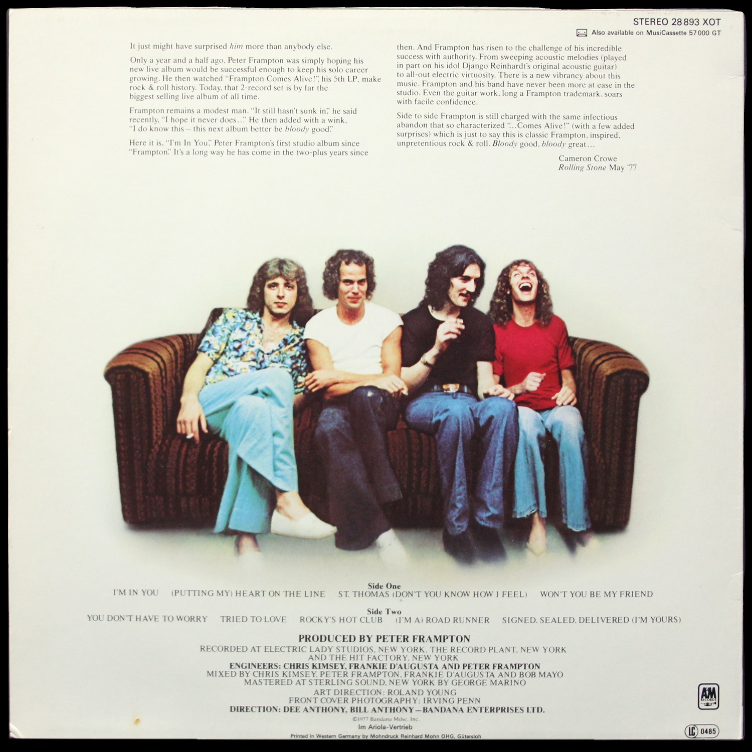 LP Peter Frampton — I'm In You фото 2