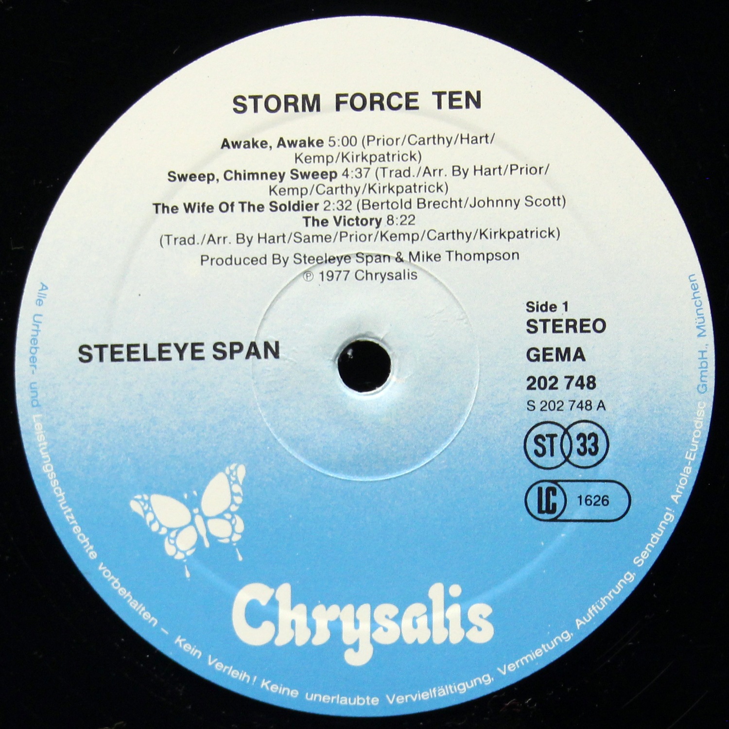 LP Steeleye Span — Storm Force Ten фото 2