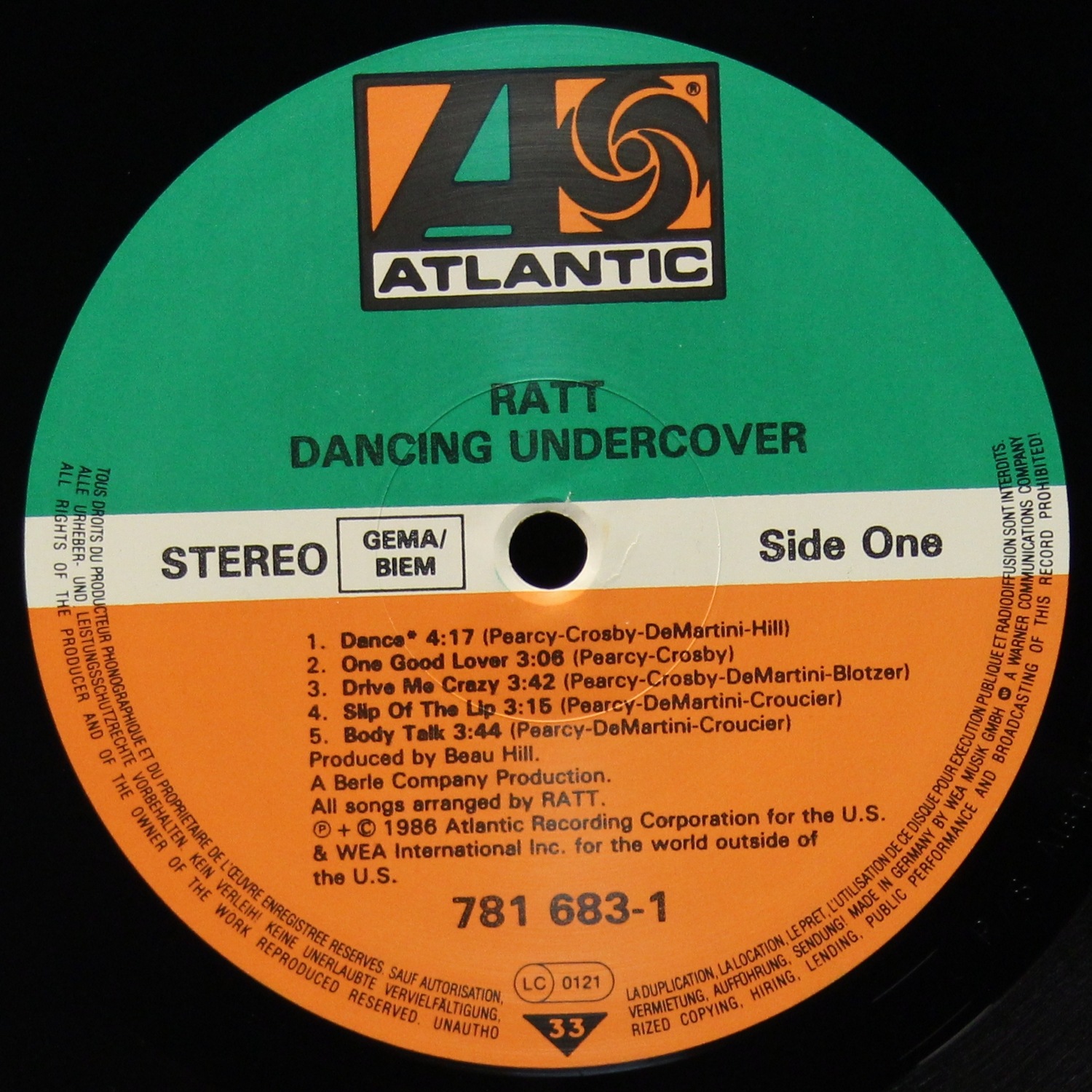 LP Ratt — Dancing Undercover фото 3