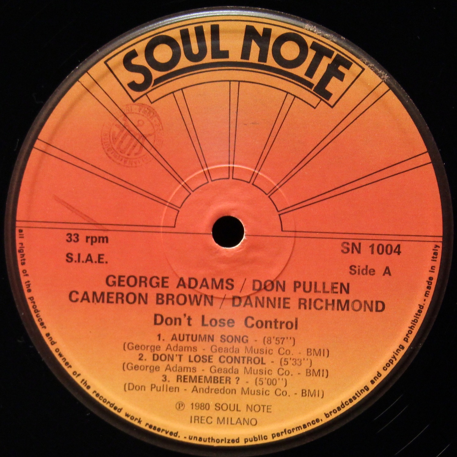 LP George Adams — Don't Lose Control фото 2