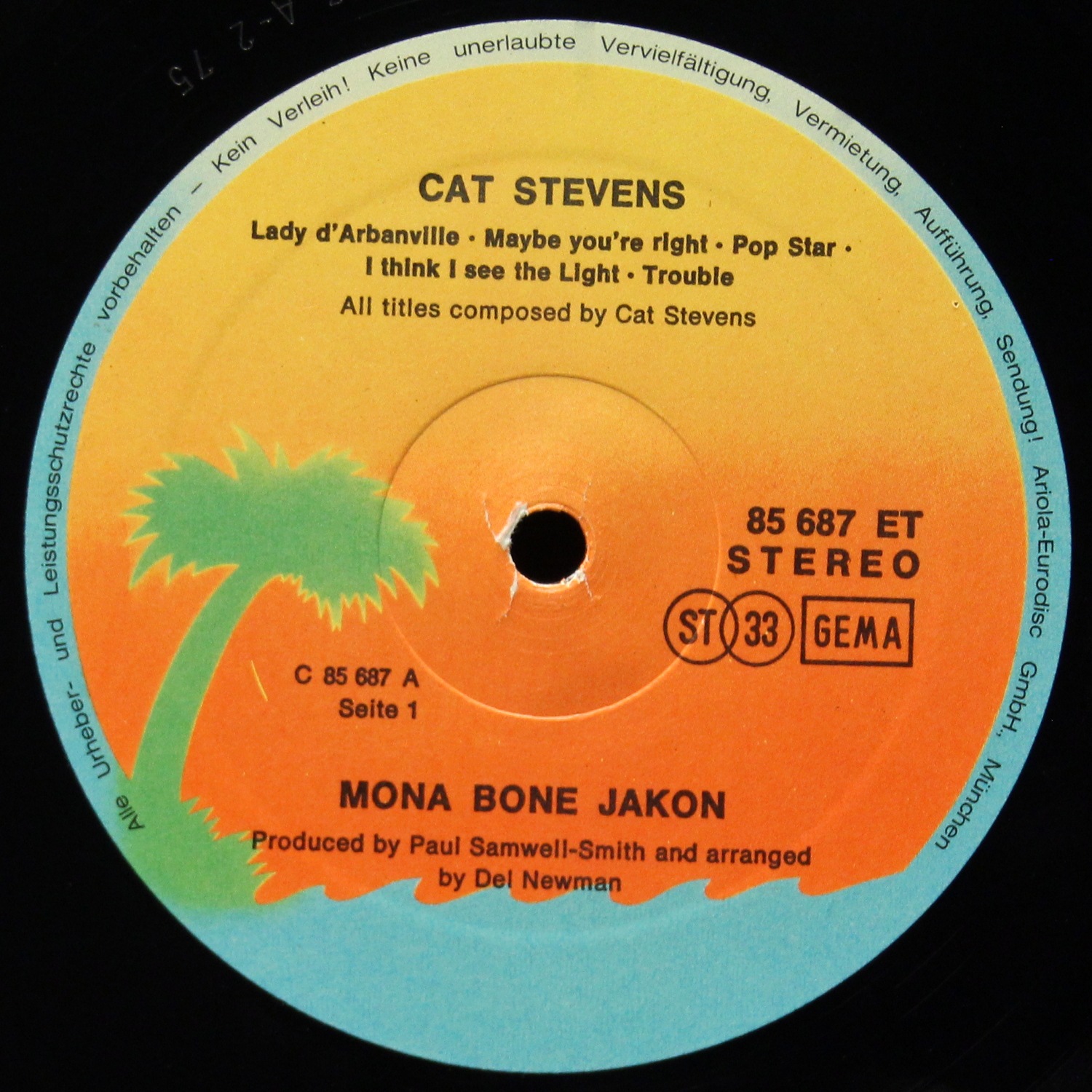 LP Cat Stevens — Mona Bone Jakon фото 2