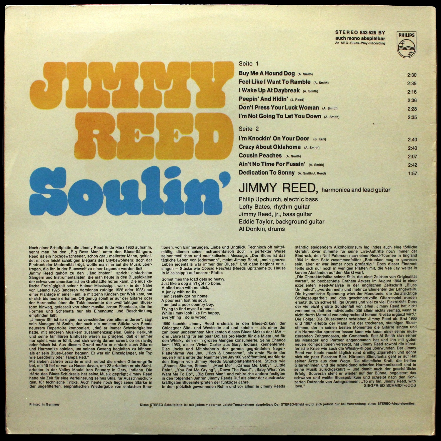 LP Jimmy Reed — Soulin' фото 2