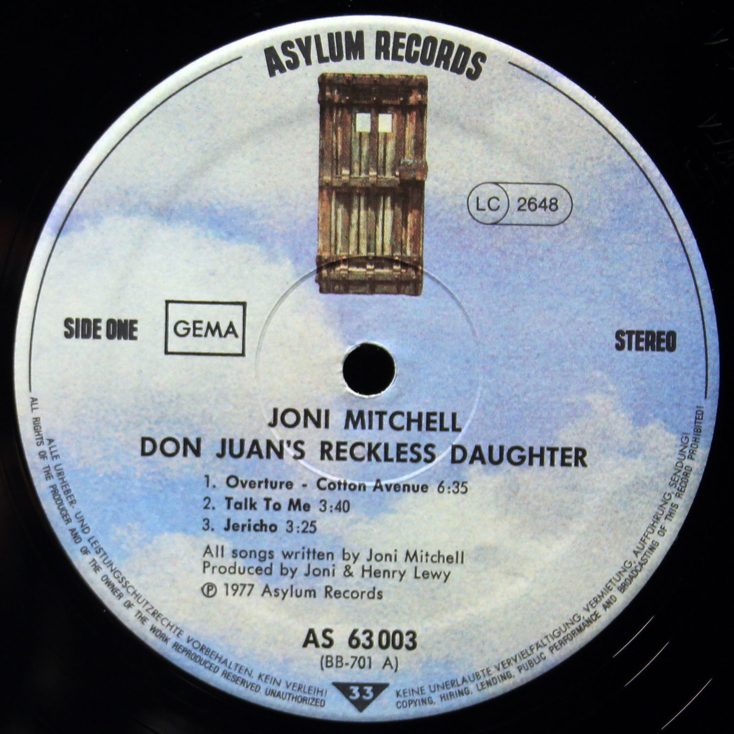 LP Joni Mitchell — Don Juan's Reckless Daughter фото 3