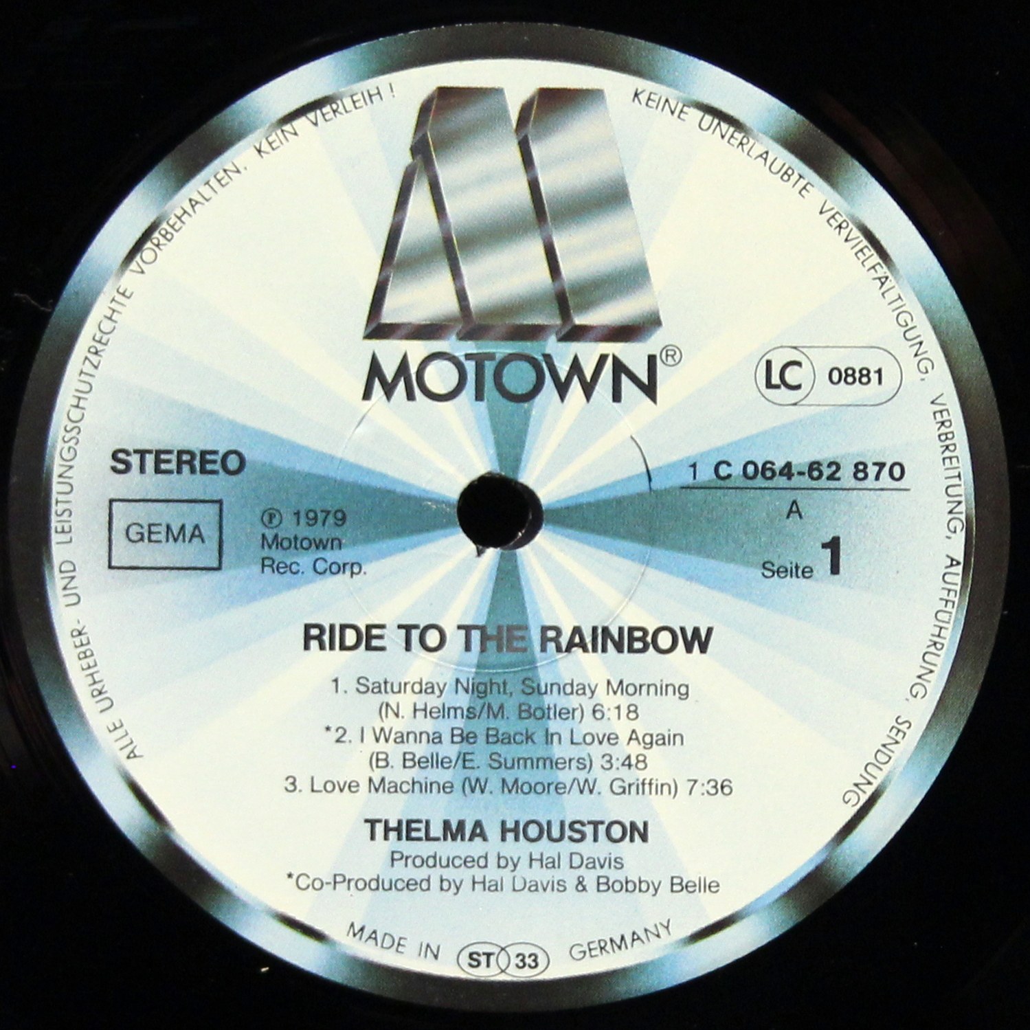 LP Thelma Houston — Ride To The Rainbow фото 3