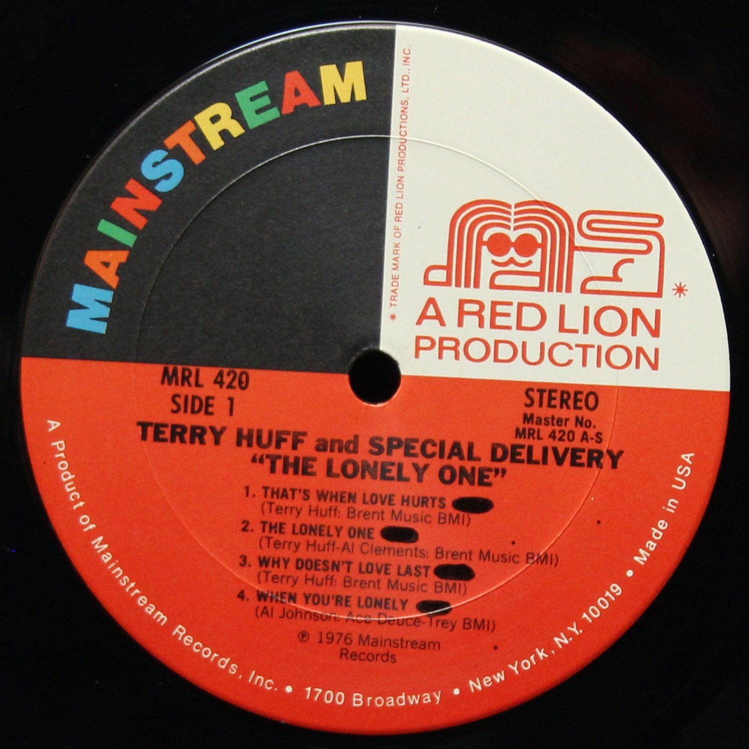 LP Terry Huff — Lonely One фото 3