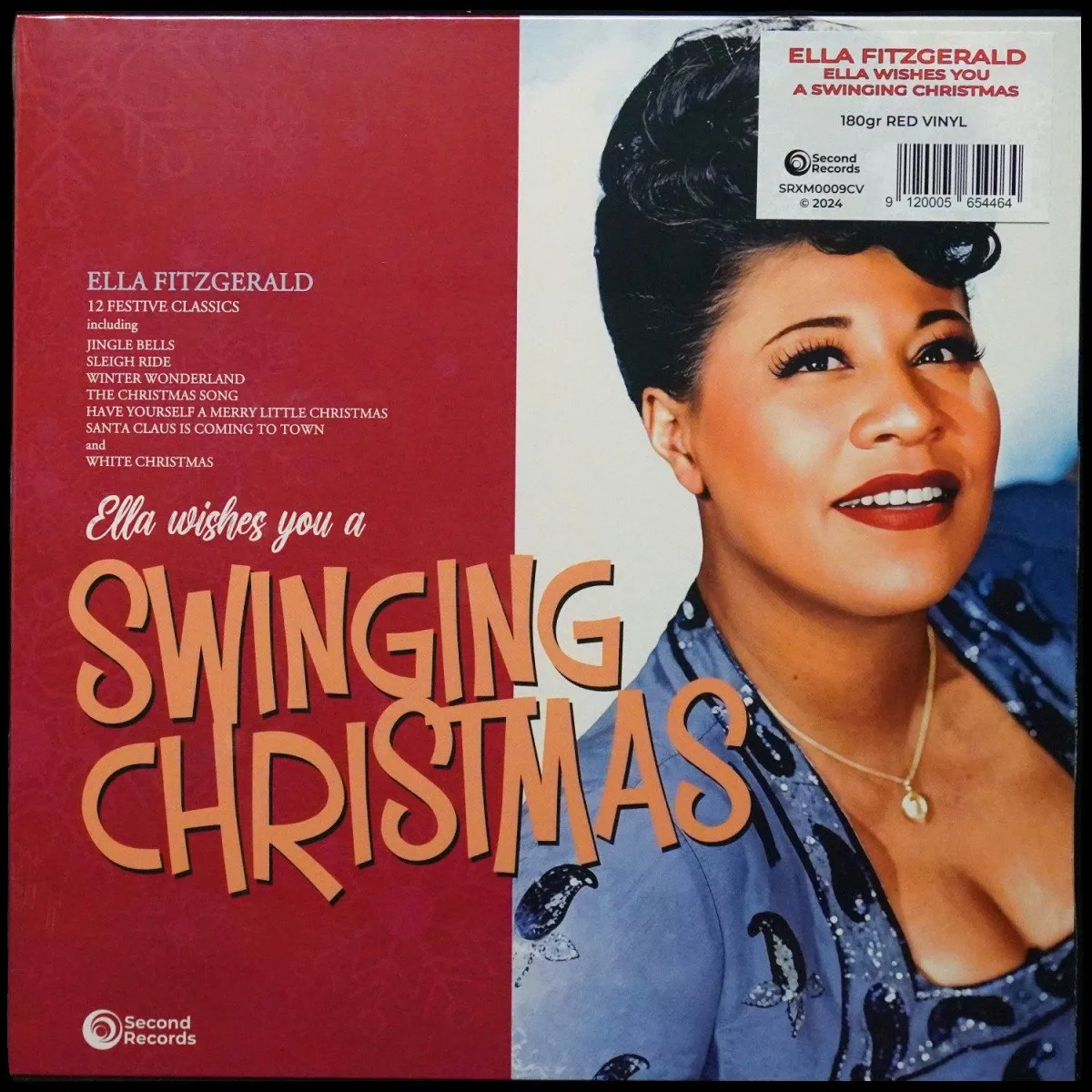 LP Ella Fitzgerald — Ella Wishes You A Swinging Christmas (цветной винил) фото