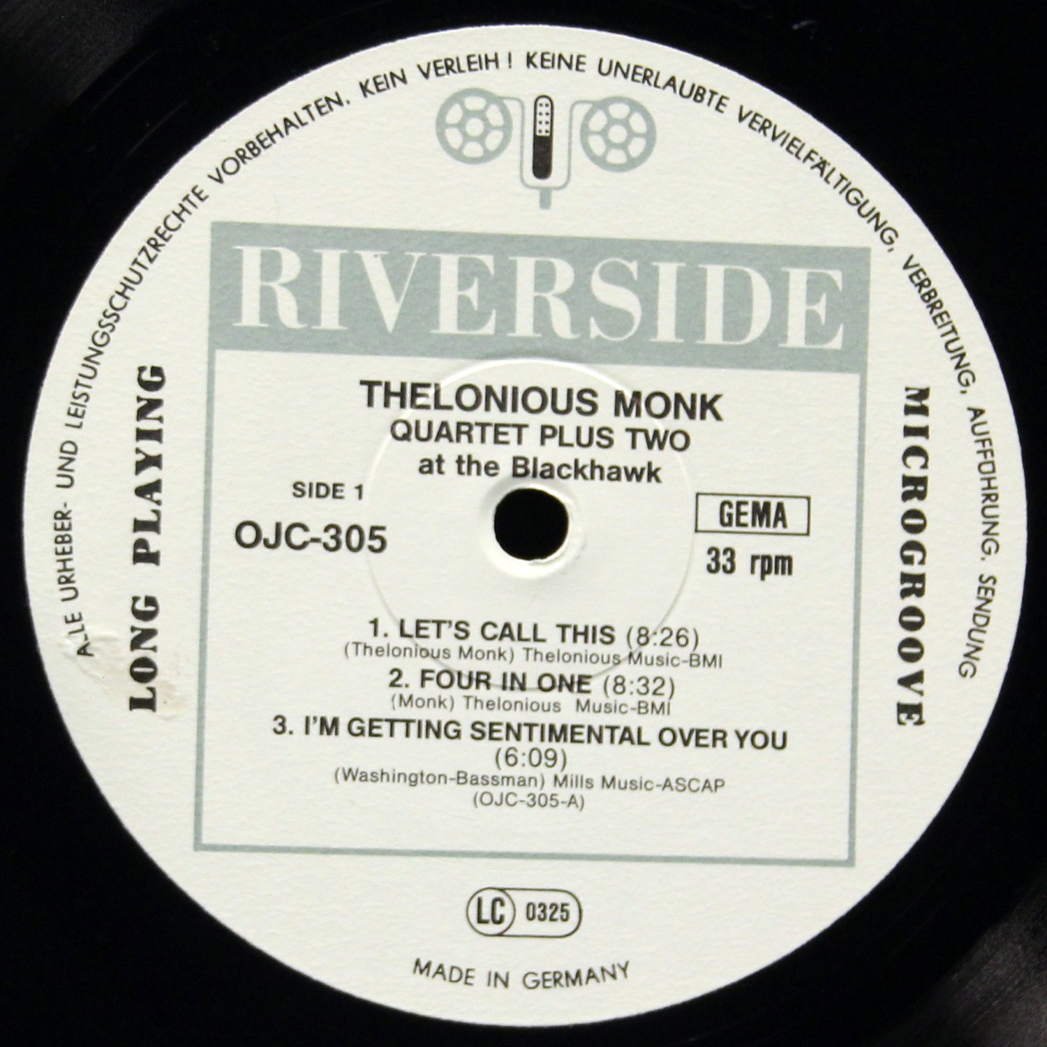 LP Thelonious Monk — At The Blackhawk фото 3