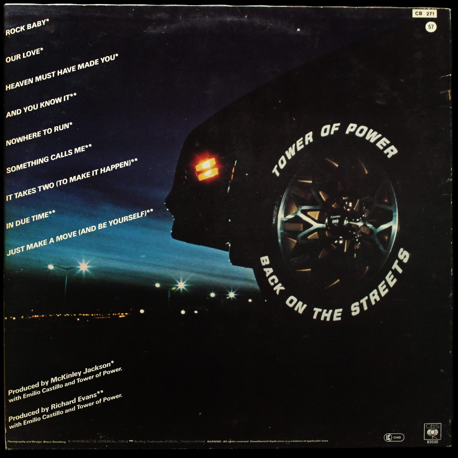 LP Tower Of Power — Back On The Streets фото 2