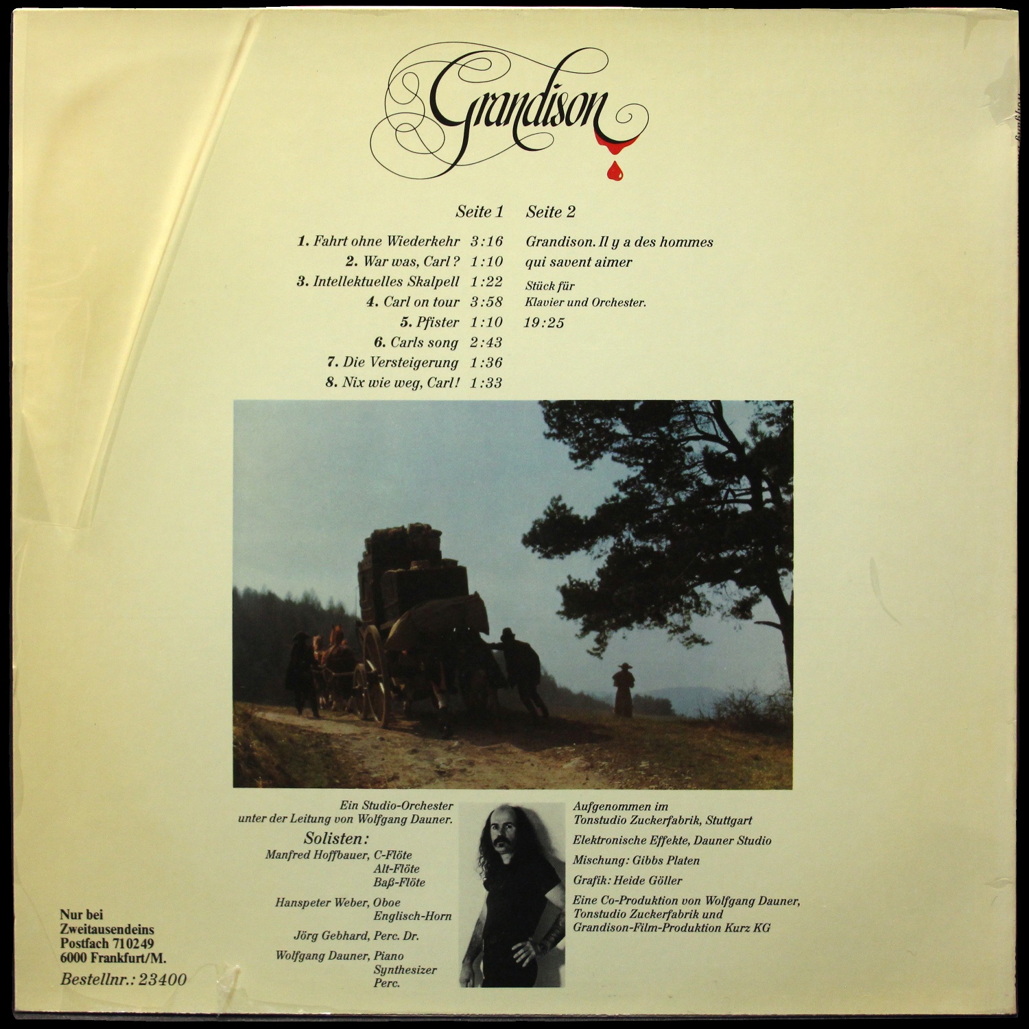 LP Wolfgang Dauner — Grandison - Musik Fur Einen Film фото 2