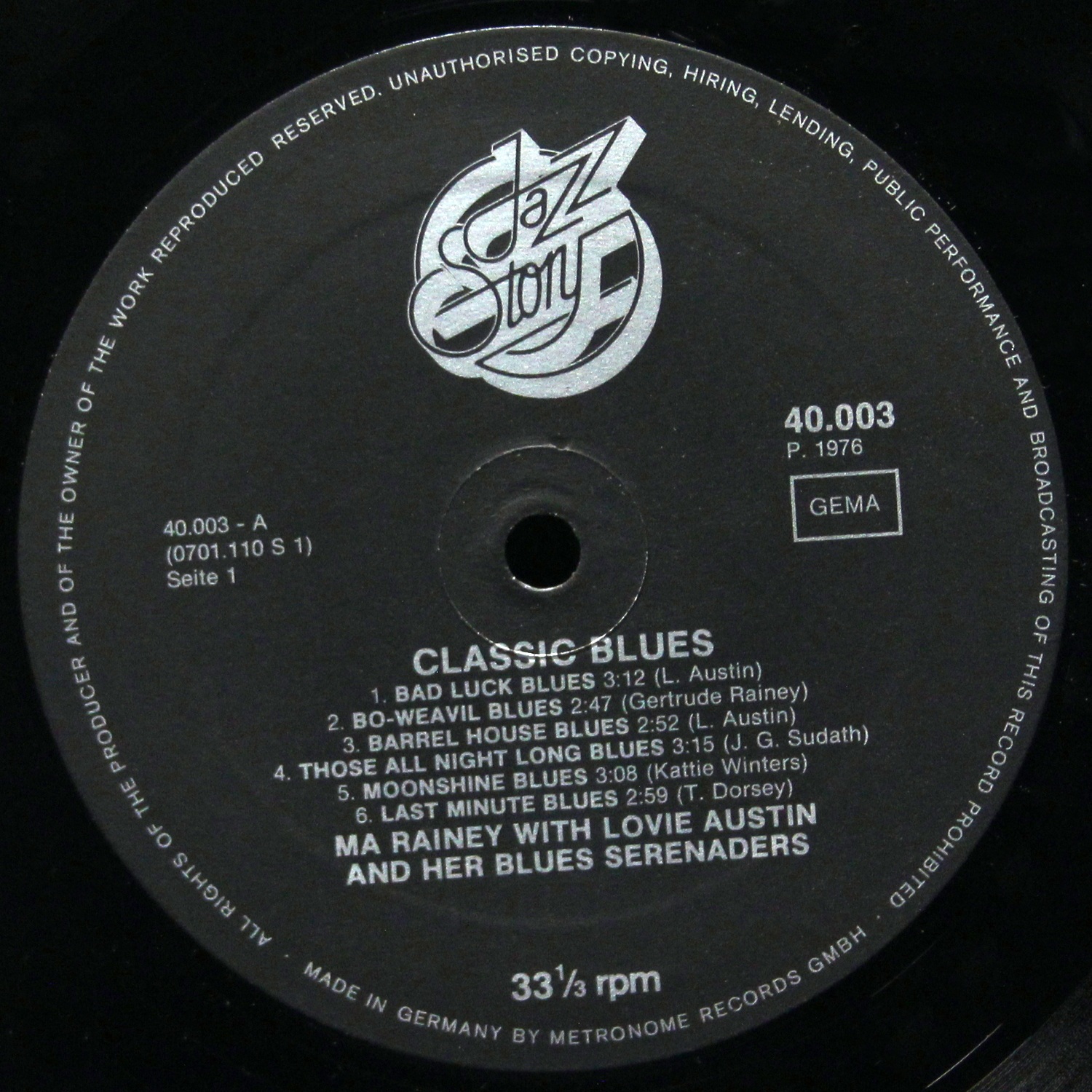LP Ma Rainey — Classic Blues фото 2