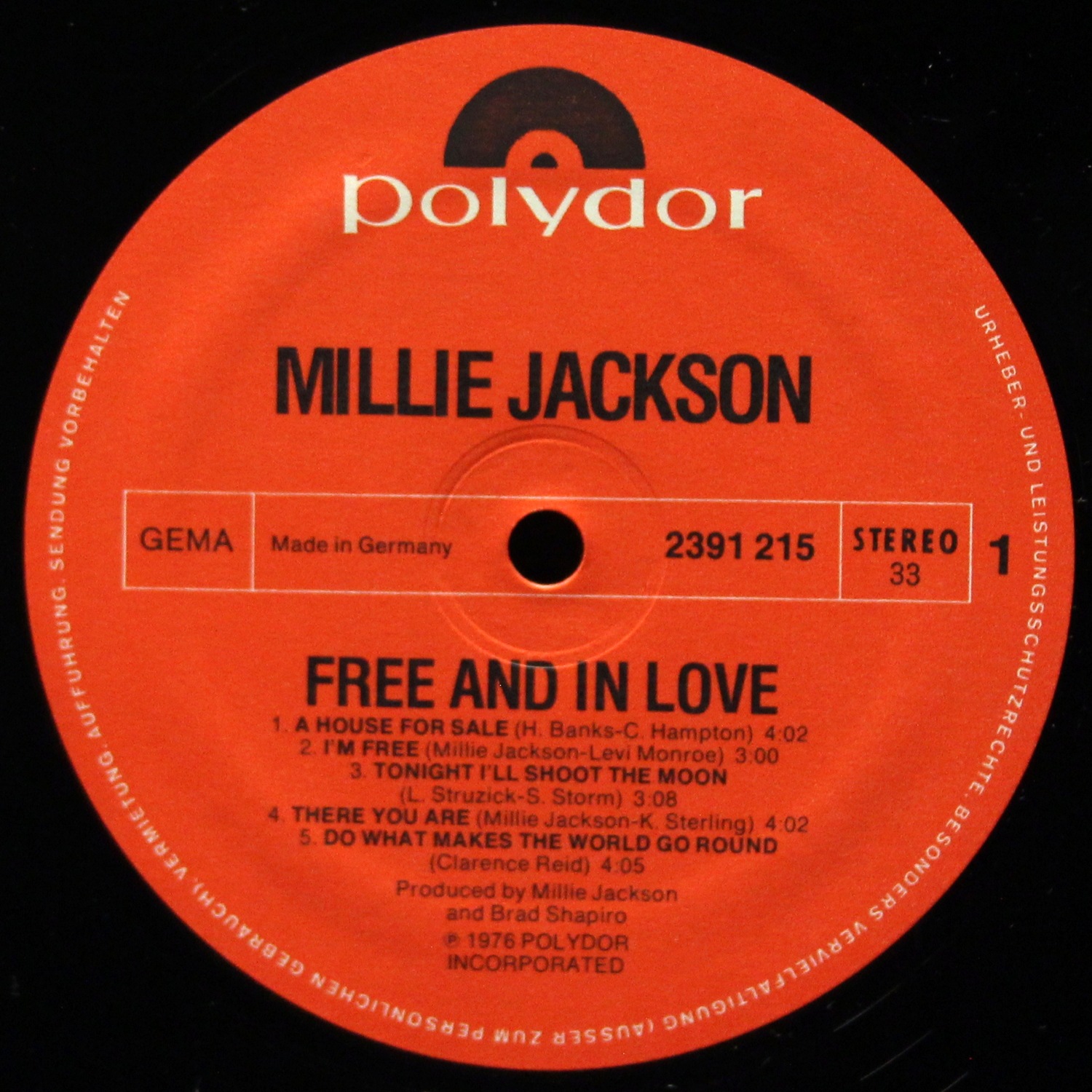 LP Millie Jackson — Free And In Love фото 3