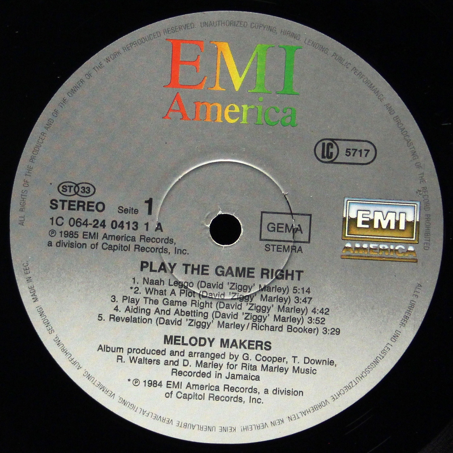 LP Melody Makers — Play The Game Right фото 3