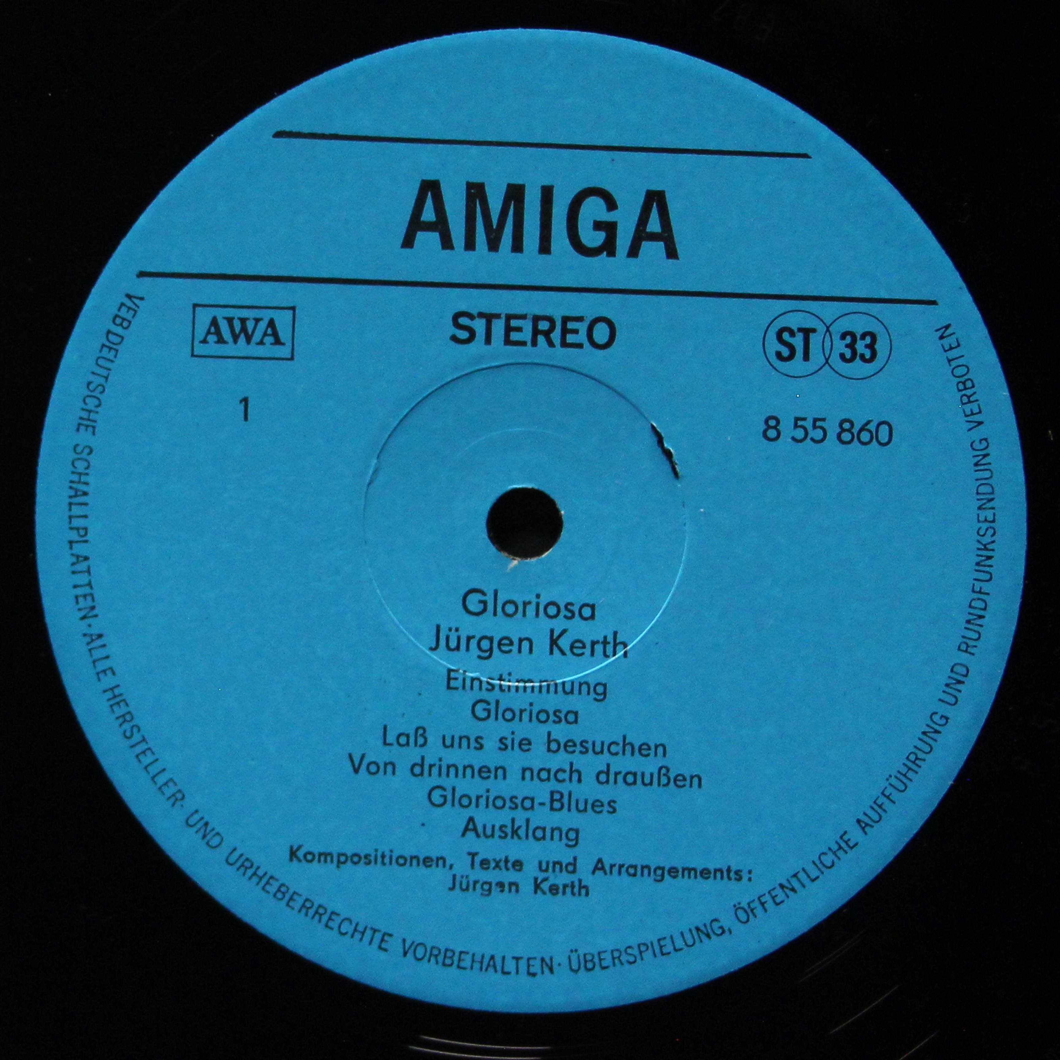 LP Jurgen Kerth — Gloriosa фото 2