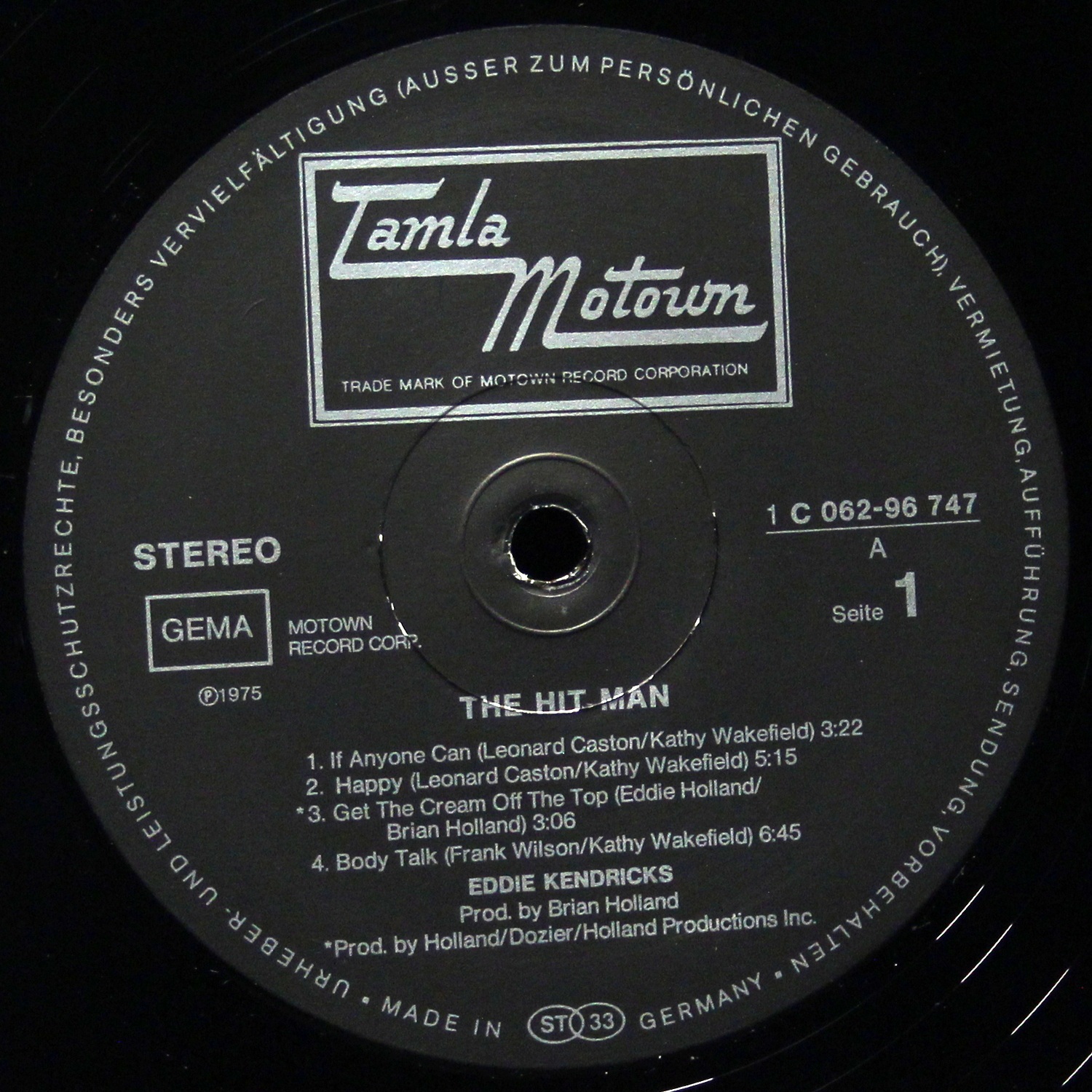 LP Eddie Kendricks — Hit Man фото 3