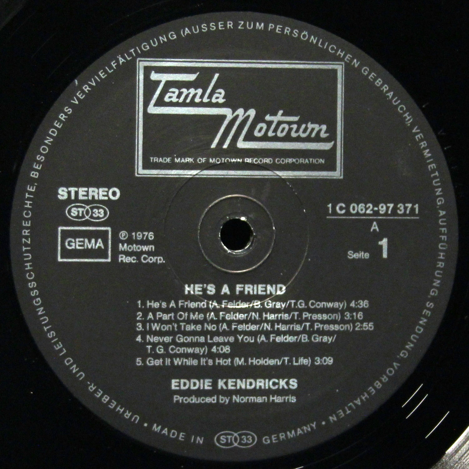 LP Eddie Kendricks — He's A Friend фото 3