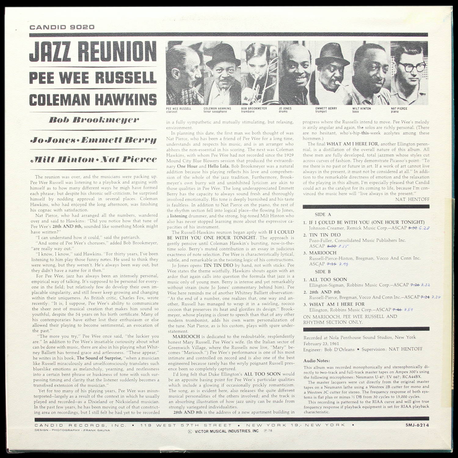 LP Pee Wee Russell — Jazz Reunion фото 2