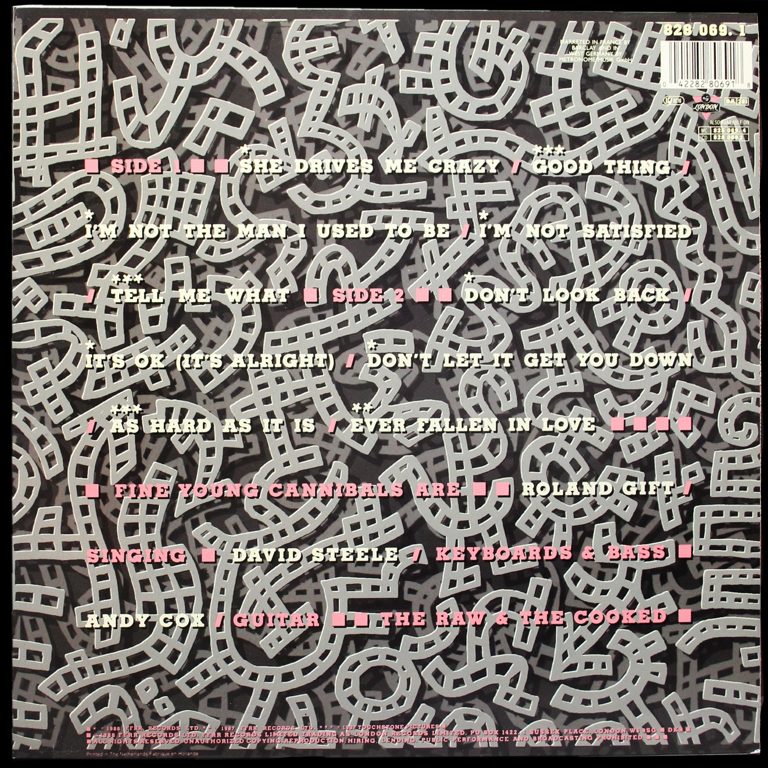 LP Fine Young Cannibals — Raw & The Cooked фото 2