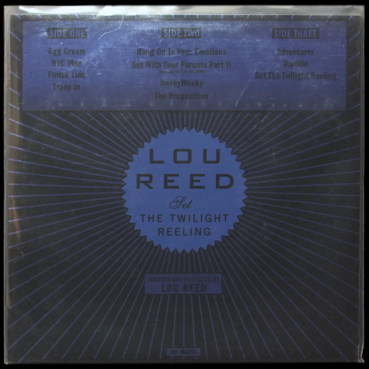 LP Lou Reed — Set The Twilight Reeling (2LP) фото