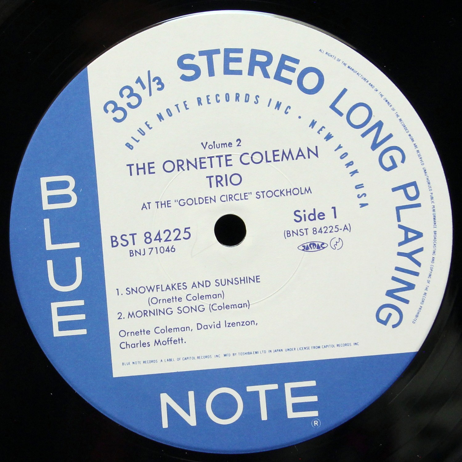 LP Ornette Coleman Trio — At The 'Golden Circle' Stockholm (Volume Two) фото 3