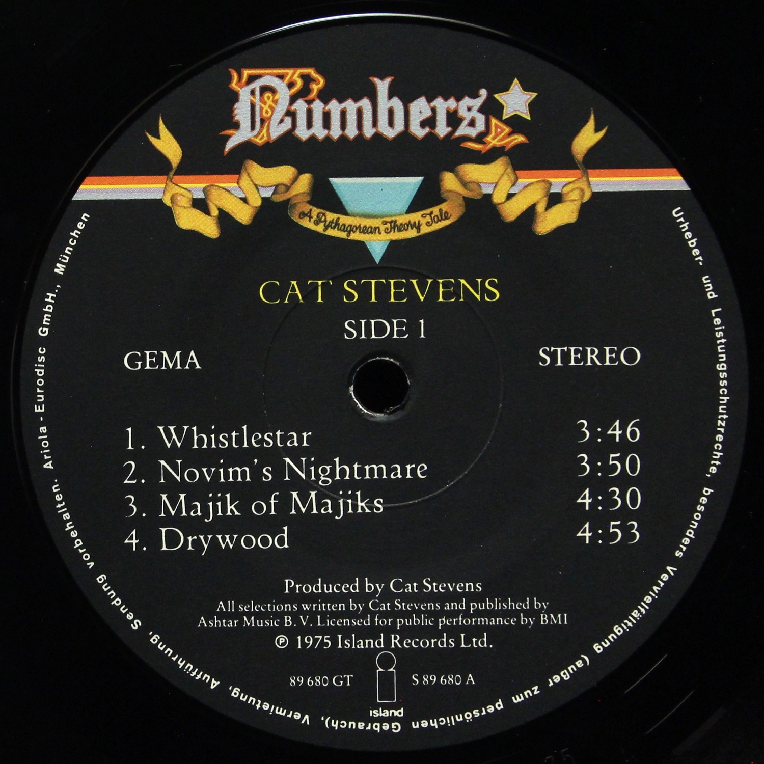 LP Cat Stevens — Numbers фото 2
