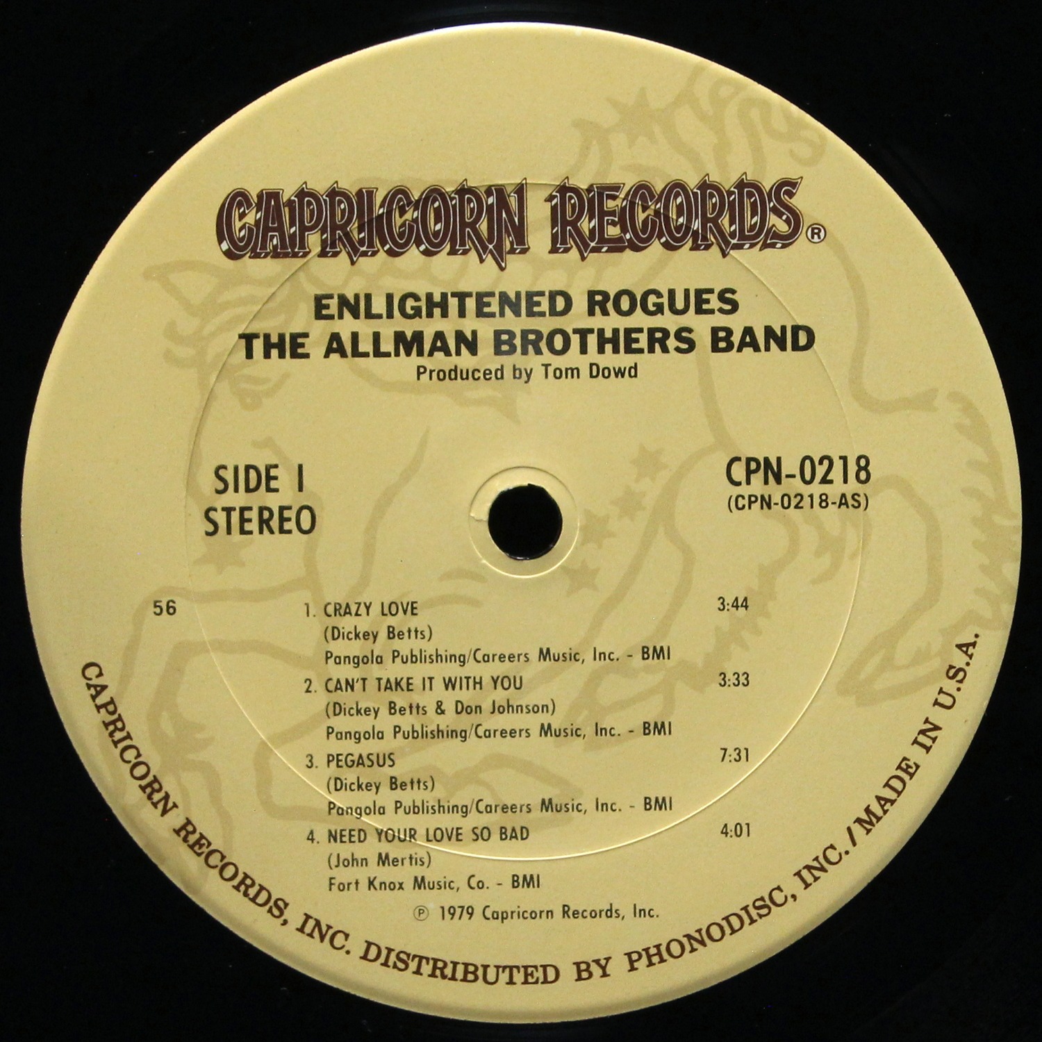 LP Allman Brothers Band — Enlightened Rogues фото 2