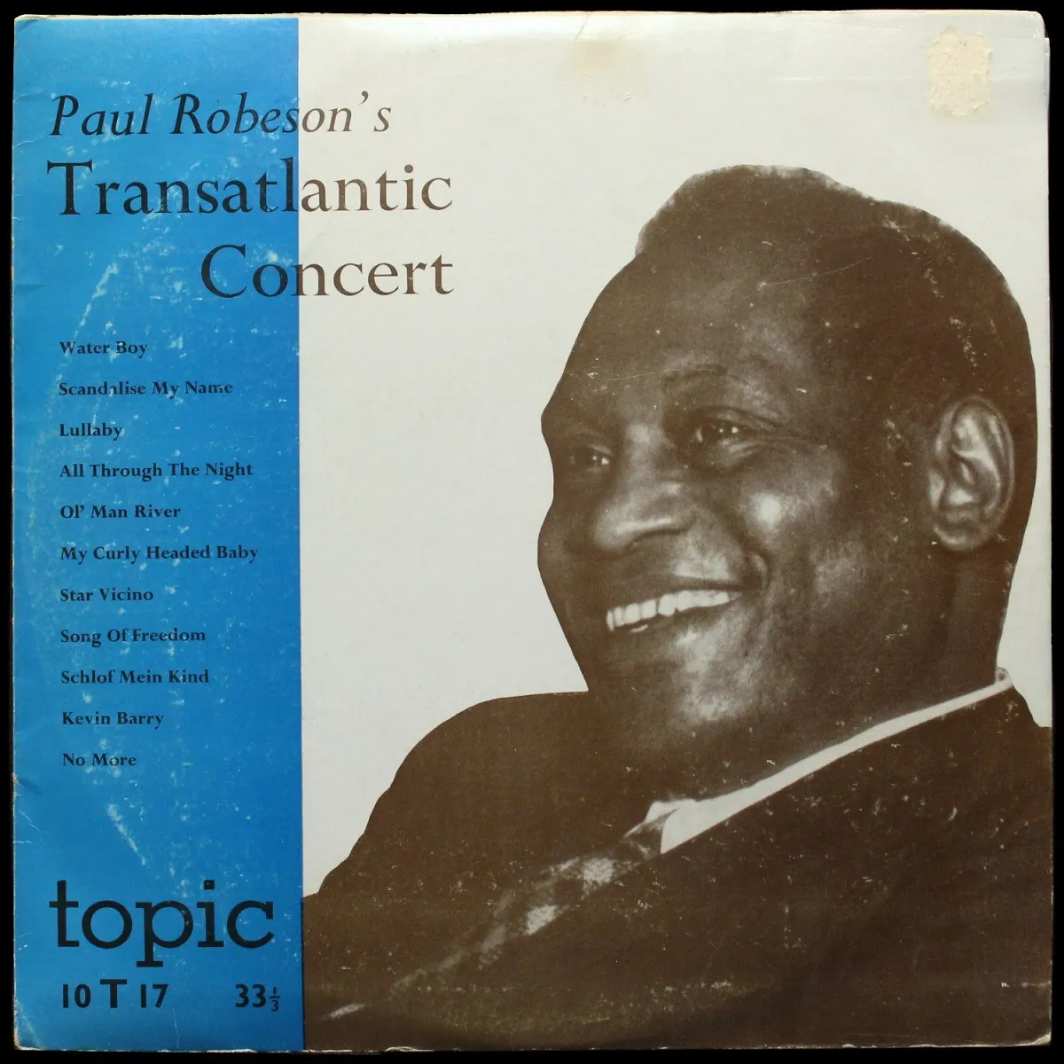 LP Paul Robeson — Paul Robeson's Transatlantic Concert (моно) фото