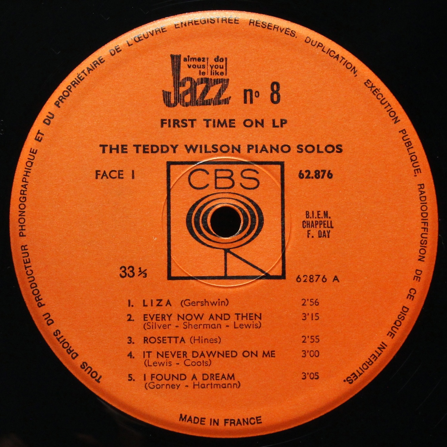 LP Teddy Wilson — Teddy Wilson Piano Solos фото 2
