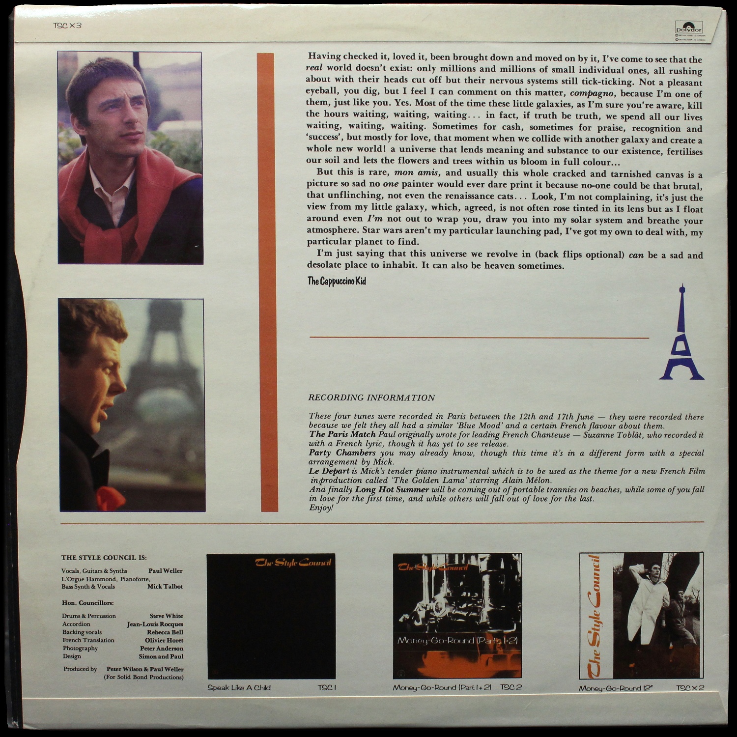 LP Style Council — A Paris (макси сингл) фото 2