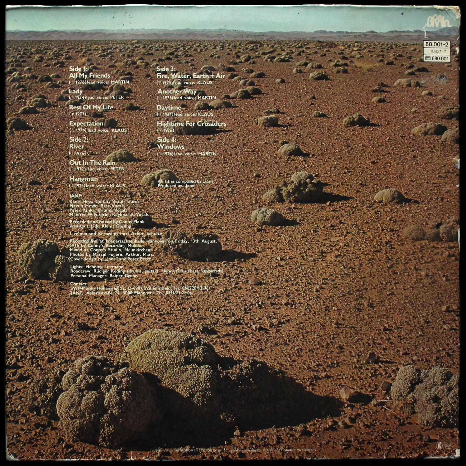 LP Jane — Jane Live (2LP) фото 2