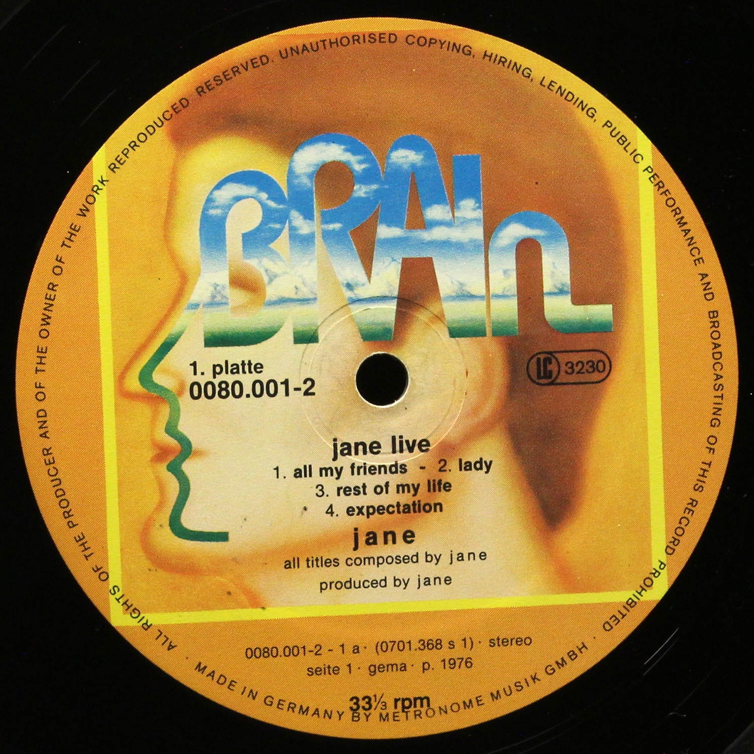 LP Jane — Jane Live (2LP) фото 3