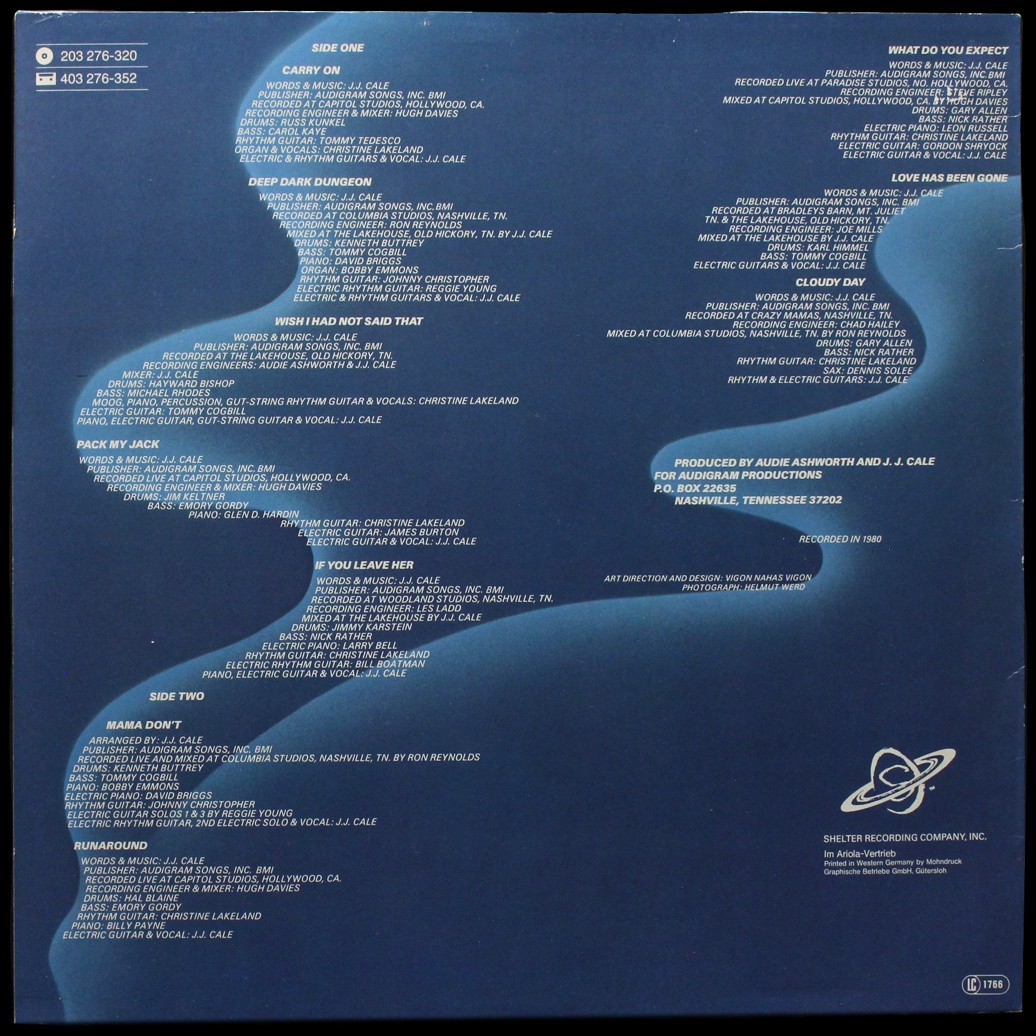 LP J.J. Cale — Shades фото 2