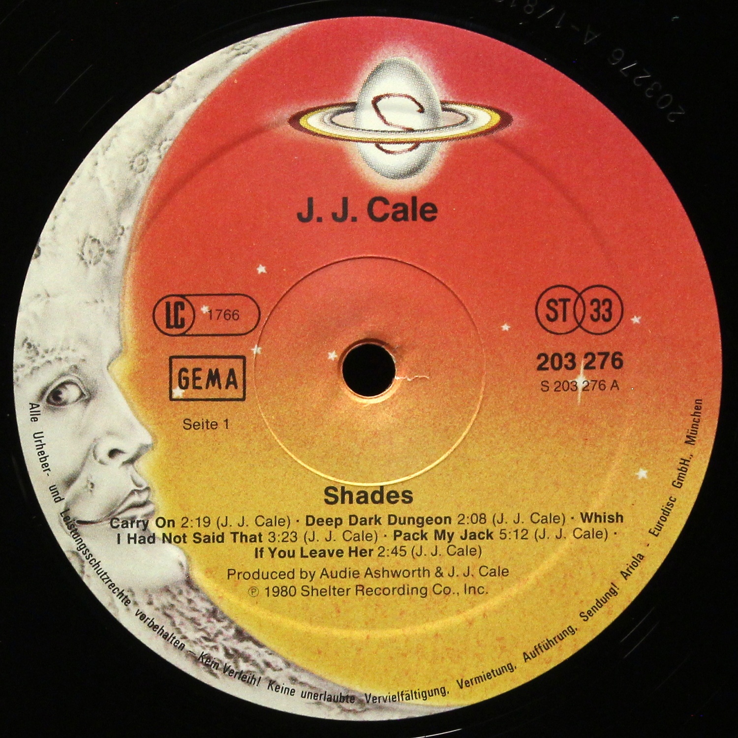 LP J.J. Cale — Shades фото 3