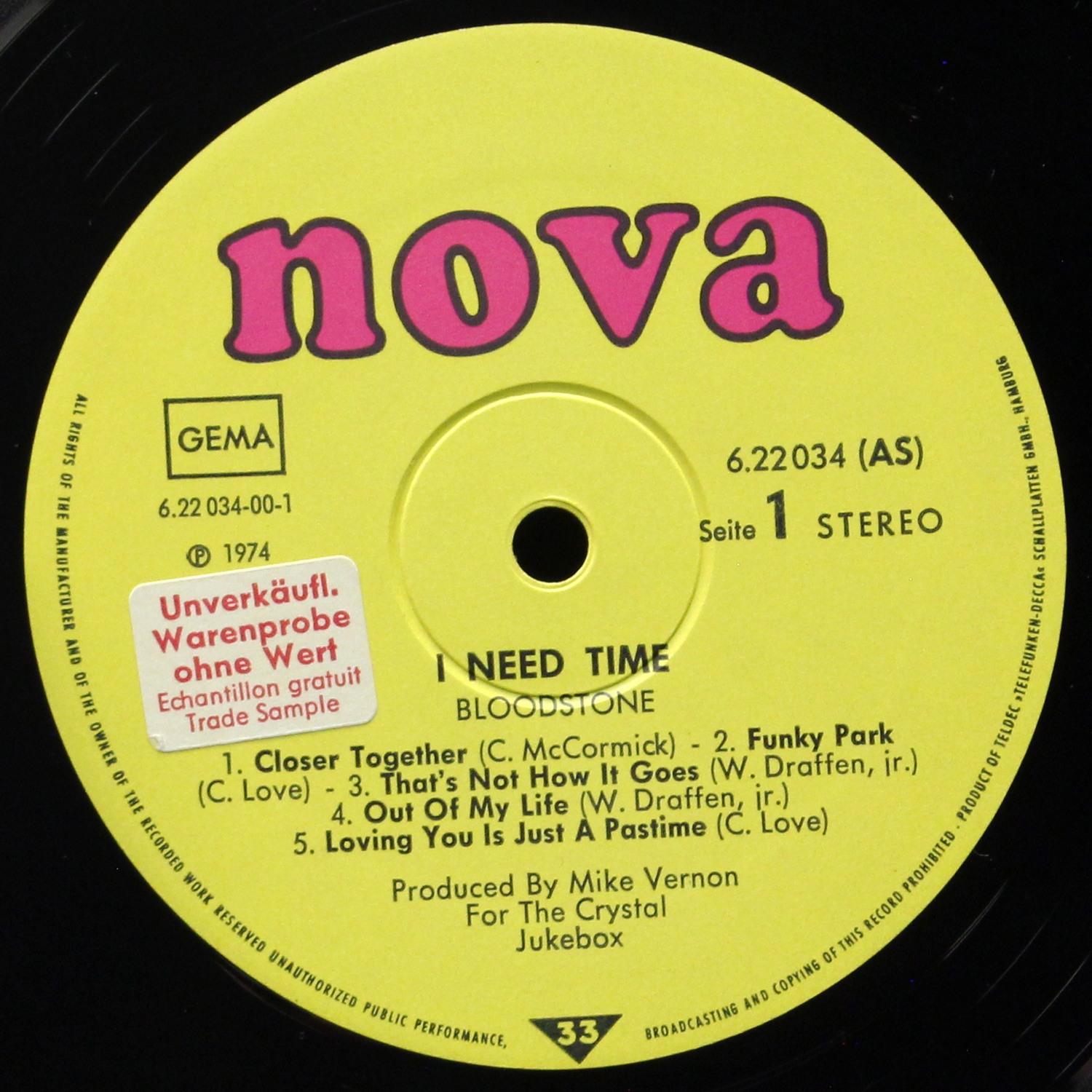 LP Bloodstone — I Need Time фото 2