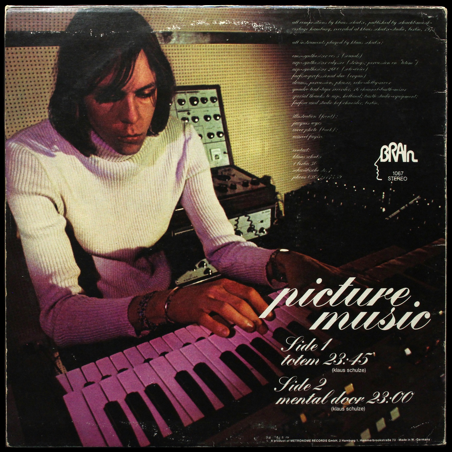 LP Klaus Schulze — Picture Music фото 3