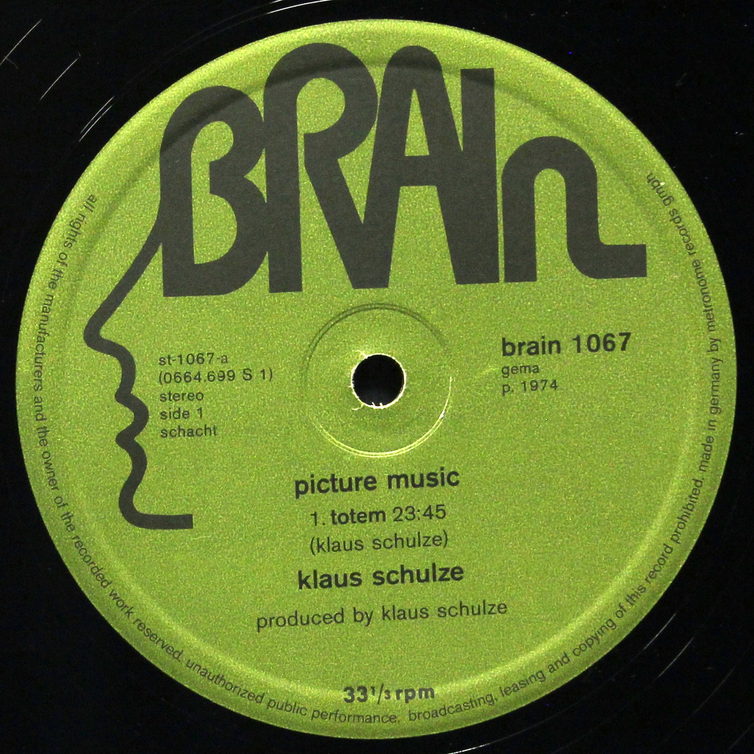LP Klaus Schulze — Picture Music фото 2