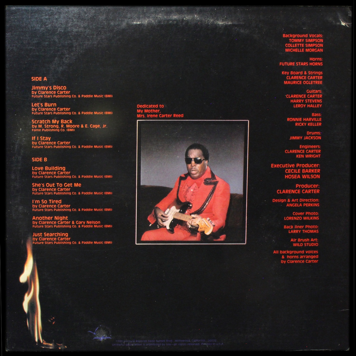 LP Clarence Carter — Let's Burn фото 2