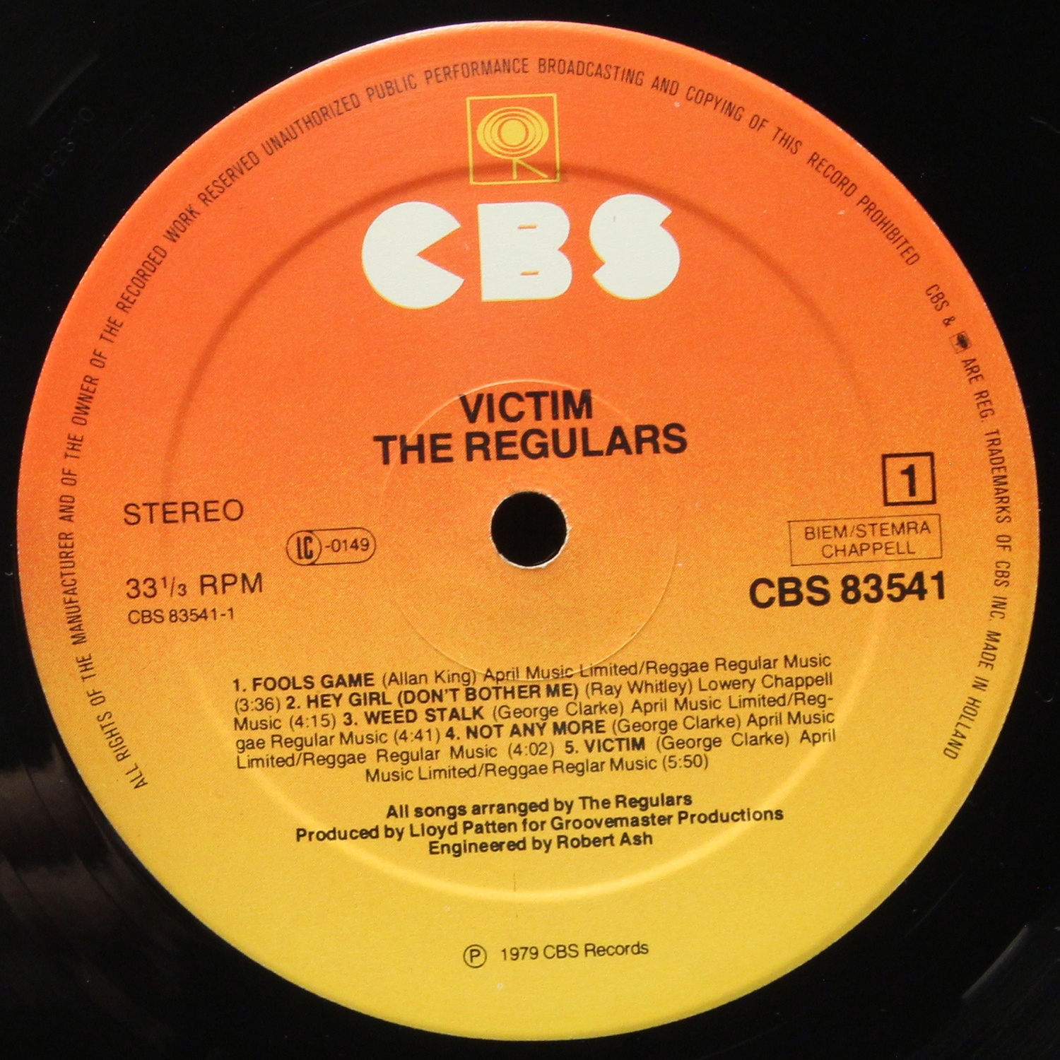 LP Reggae Regular — Victim (2LP,  сингл) фото 3