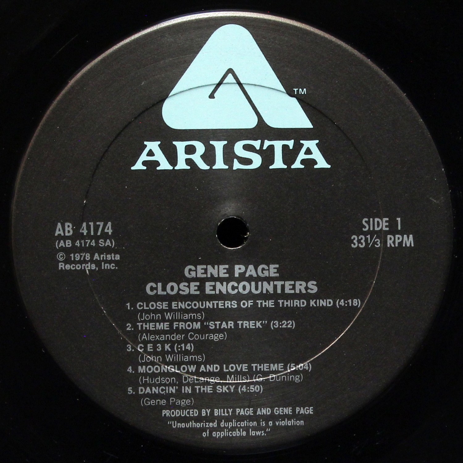 LP Gene Page — Close Encounters фото 2