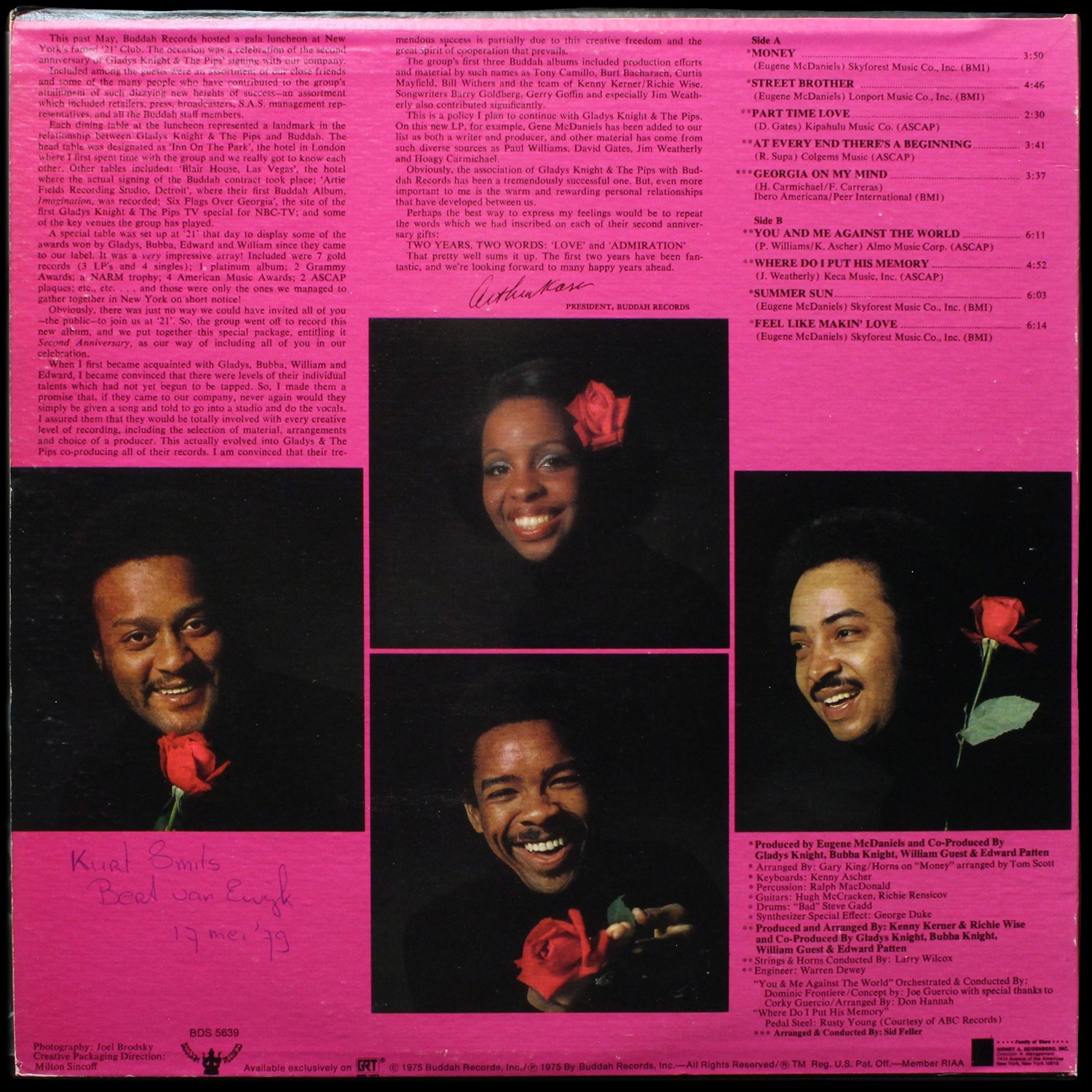 LP Gladys Knight And The Pips — 2nd Anniversary (+ постер) фото 2