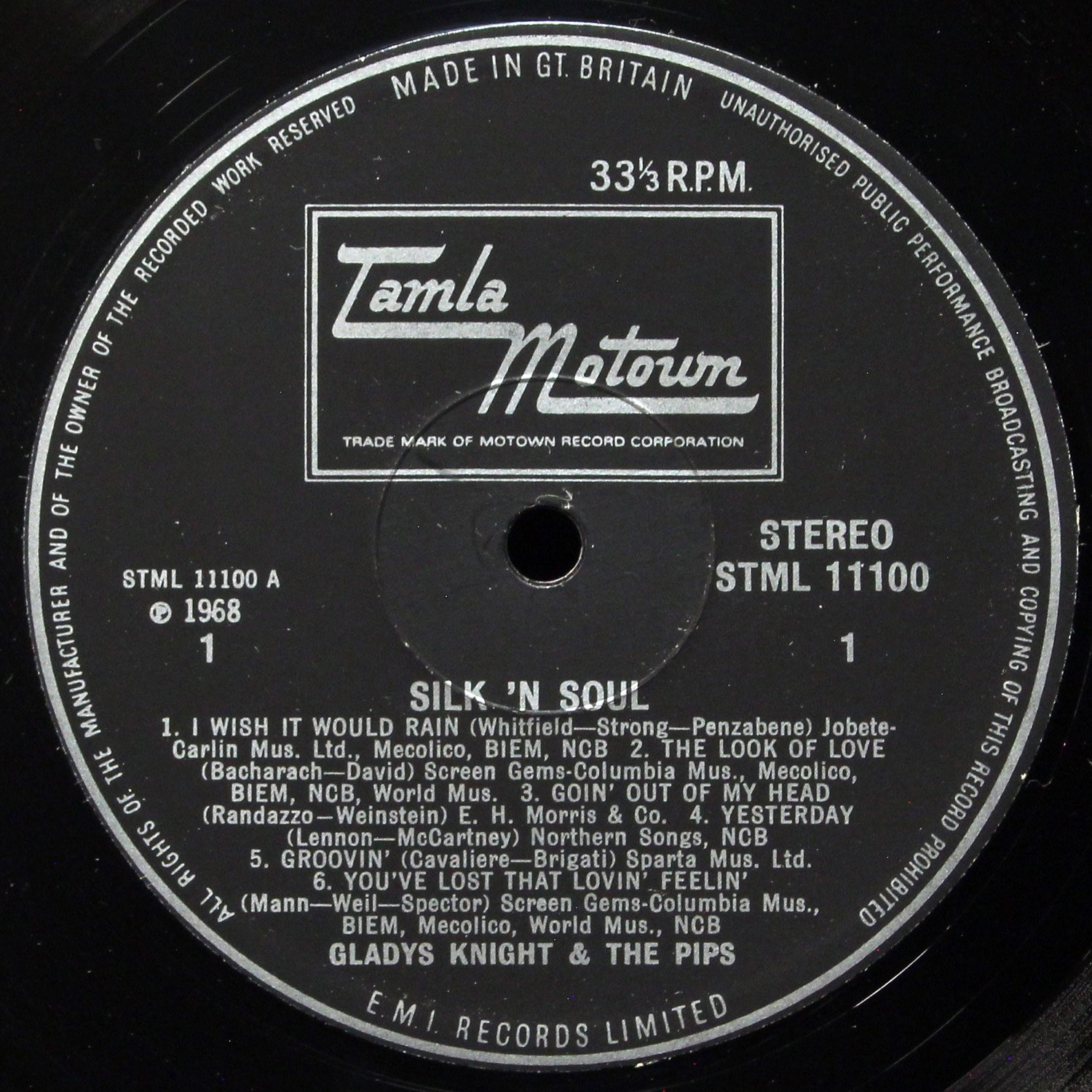 LP Gladys Knight And The Pips — Silk N' Soul фото 3