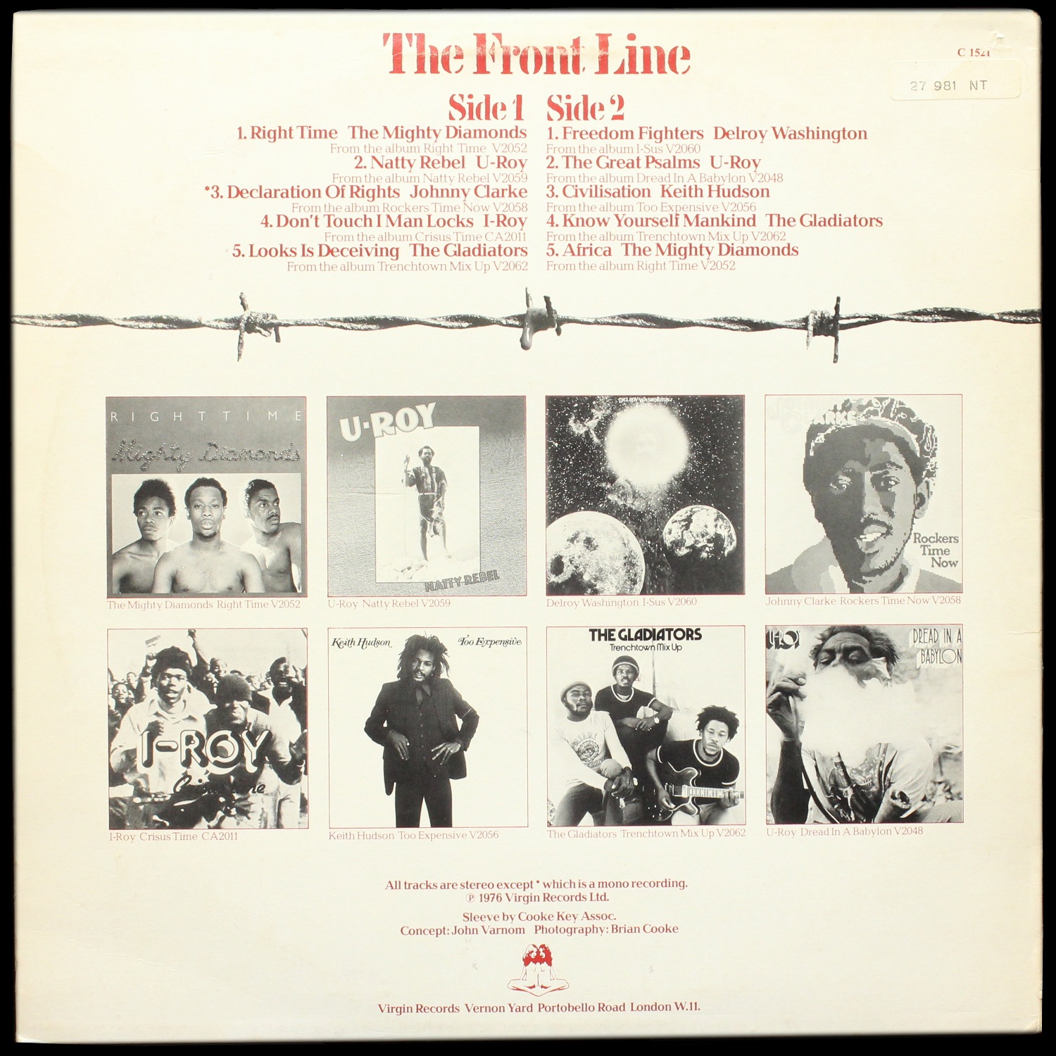 LP V/A — Front Line (моно) фото 2