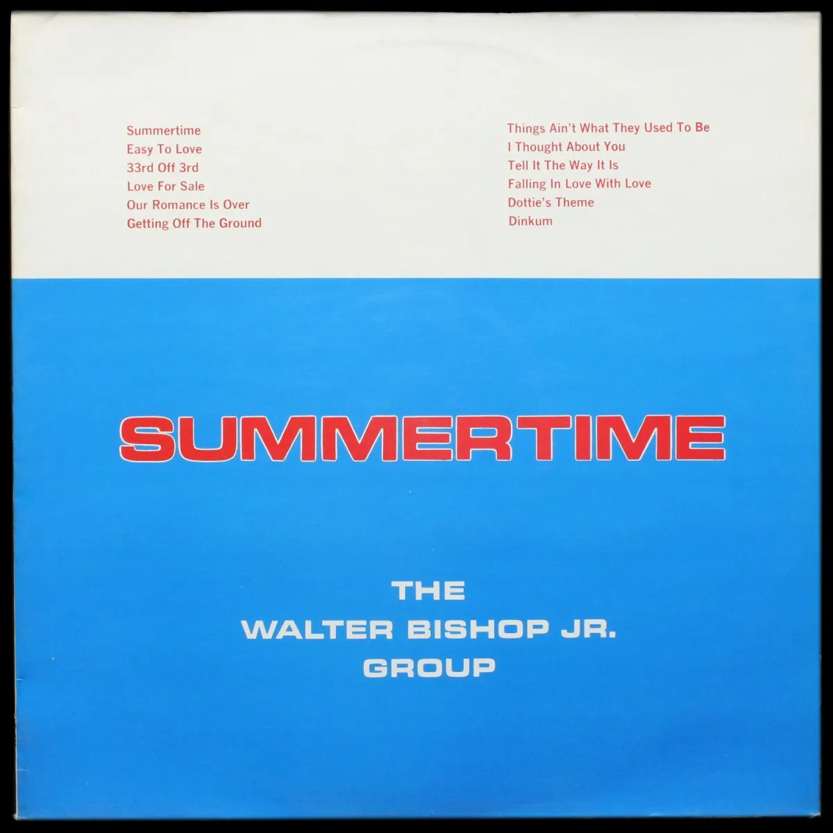 LP Walter Bishop Jr. Group — Summertime (моно) фото