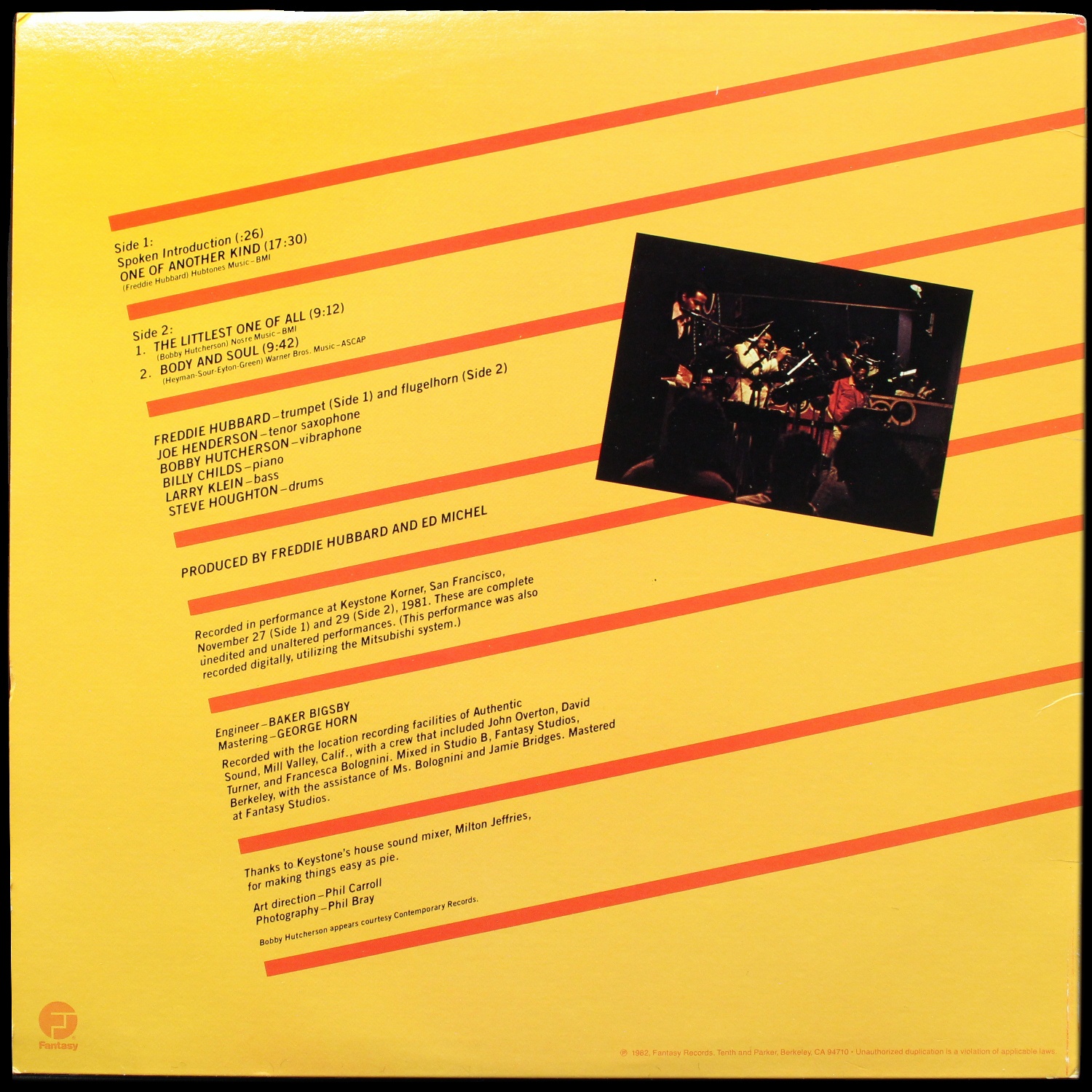 LP Freddie Hubbard — Keystone Bop фото 2