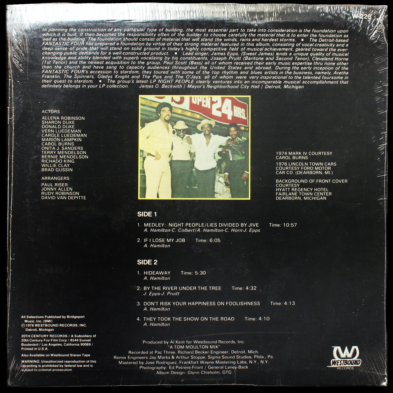 LP Fantastic Four — Night People фото 2