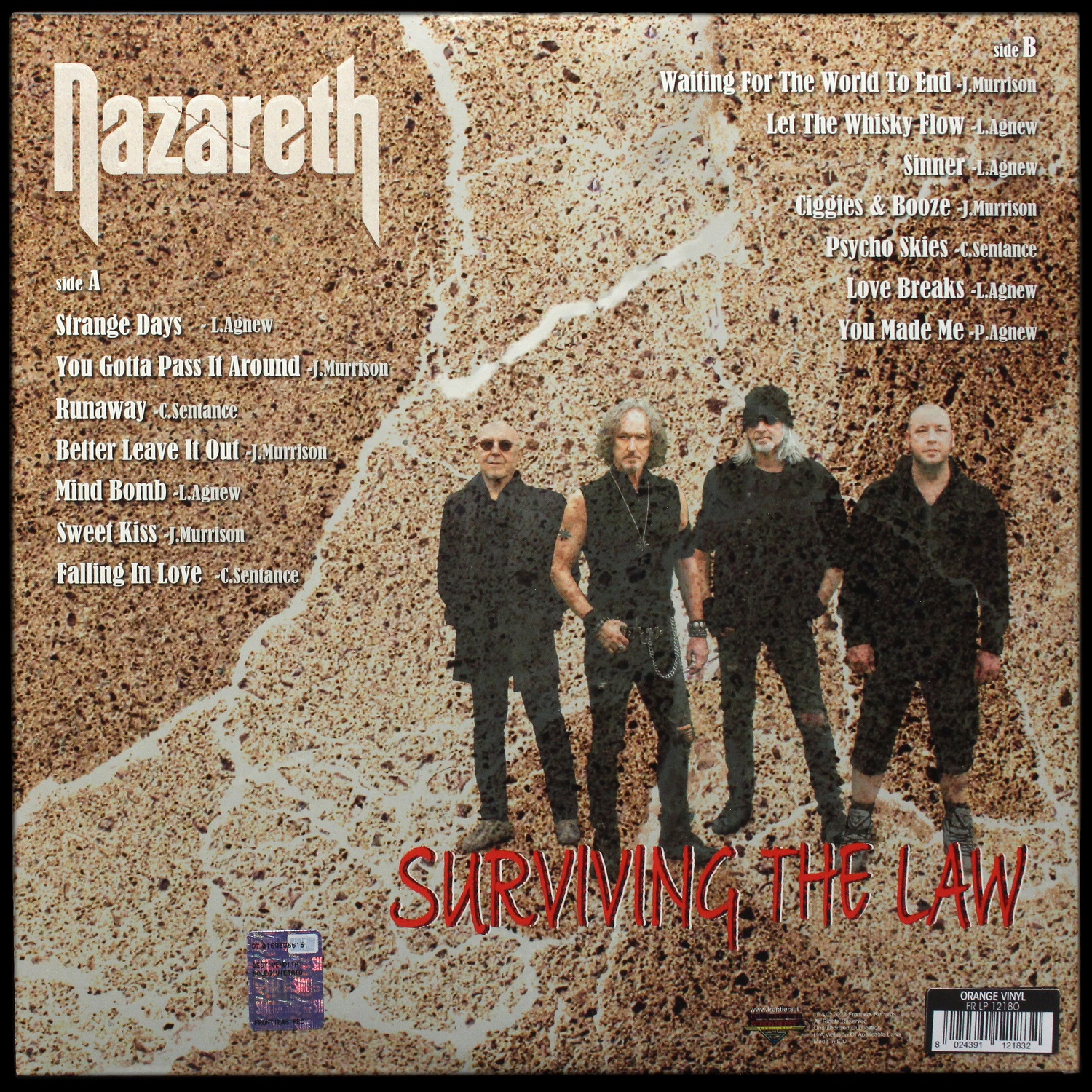 LP Nazareth — Surviving The Law (цветной винил) фото 2
