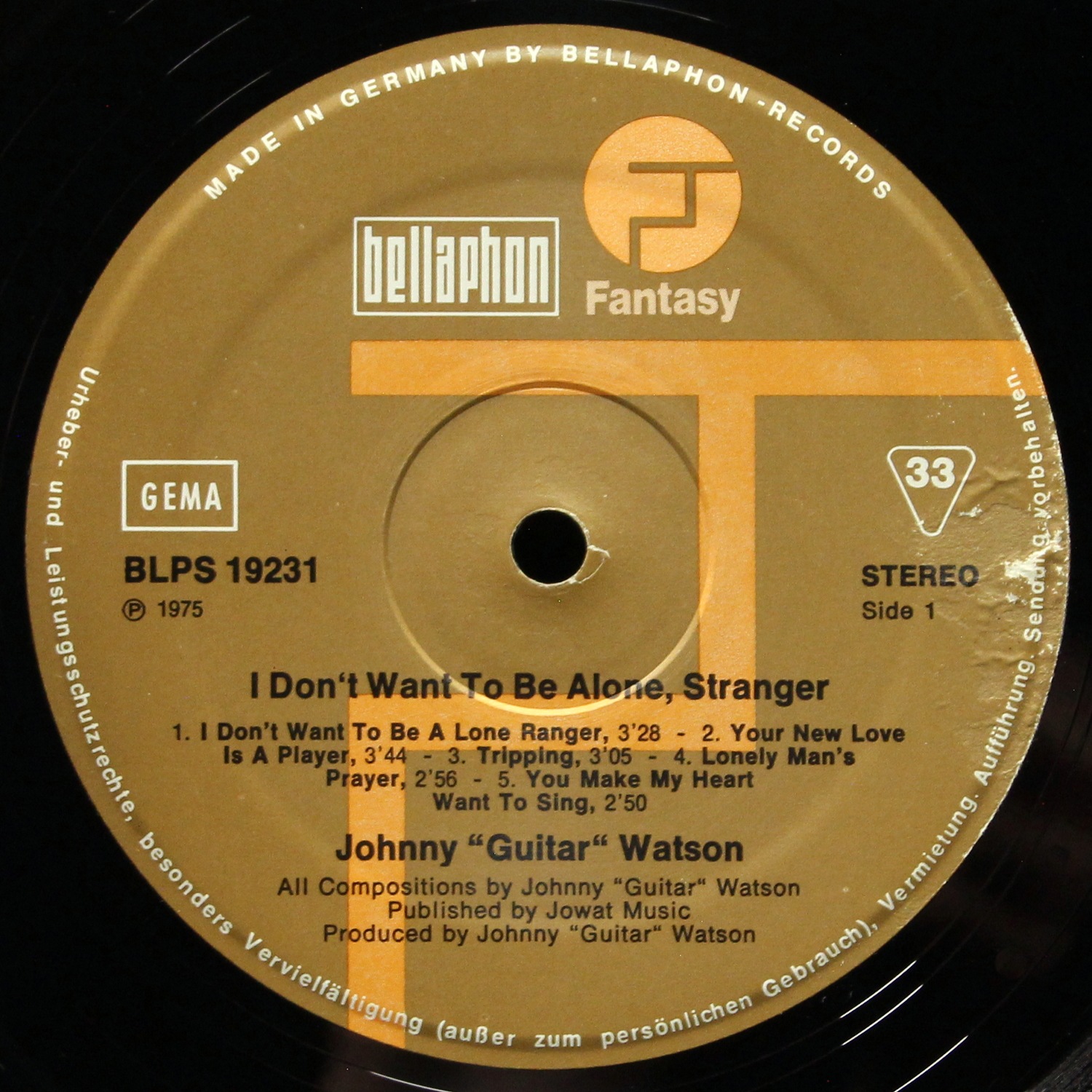 LP Johnny Guitar Watson — I Don't Want To Be A Lone Ranger фото 2