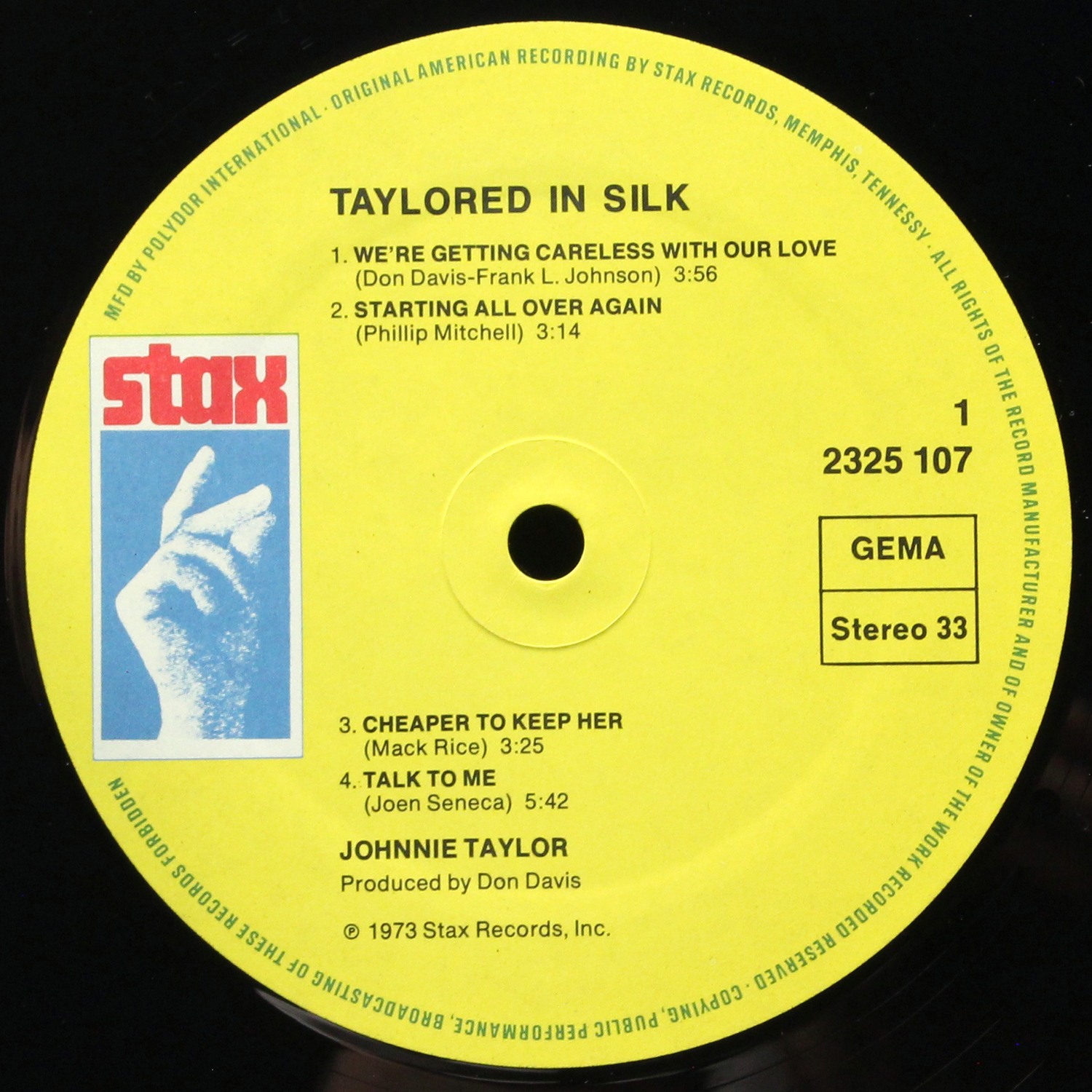 LP Johnnie Taylor — Taylored In Silk фото 2