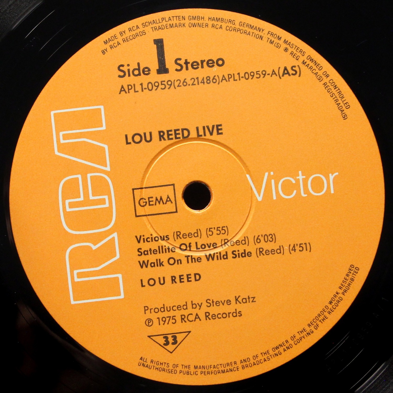 LP Lou Reed — Lou Reed Live фото 2