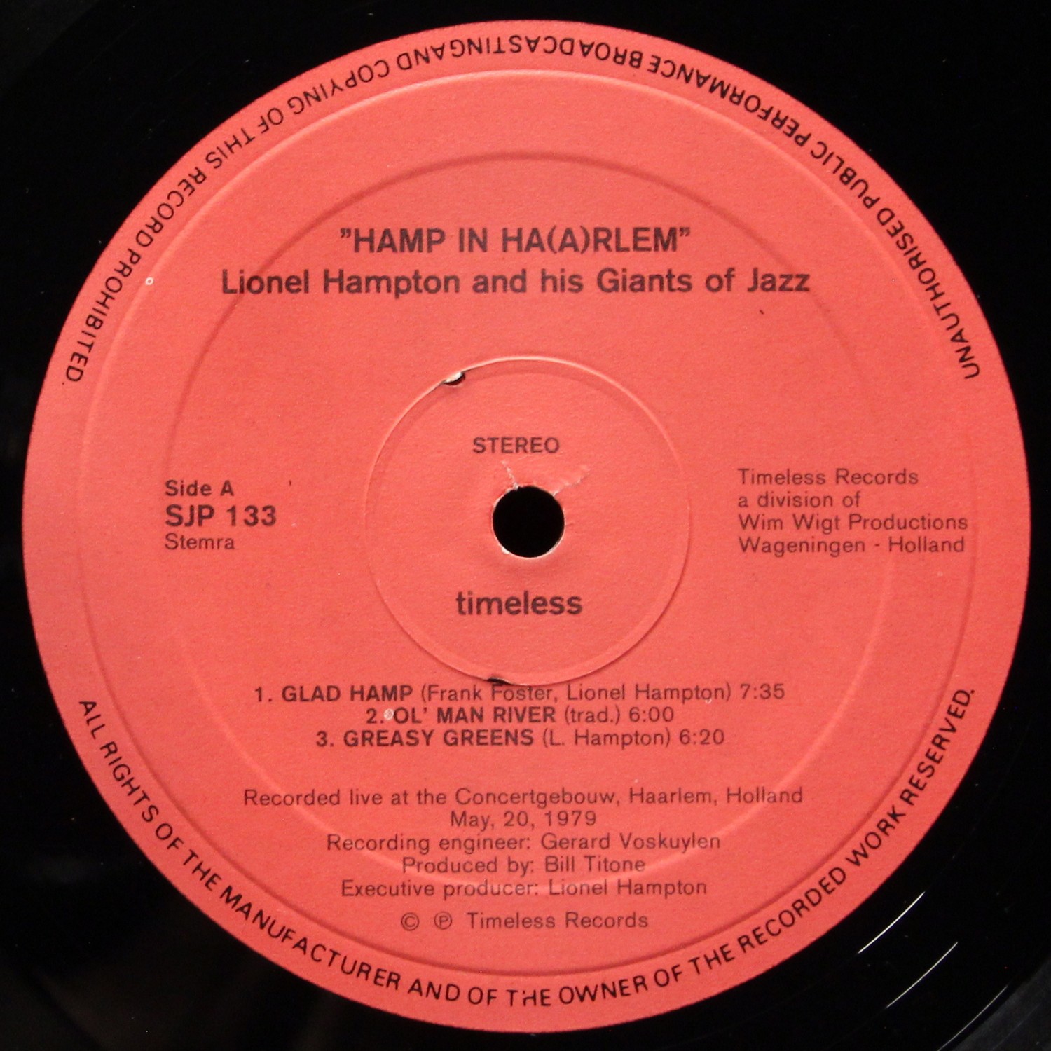 LP Lionel Hampton — Hamp In Haarlem фото 2