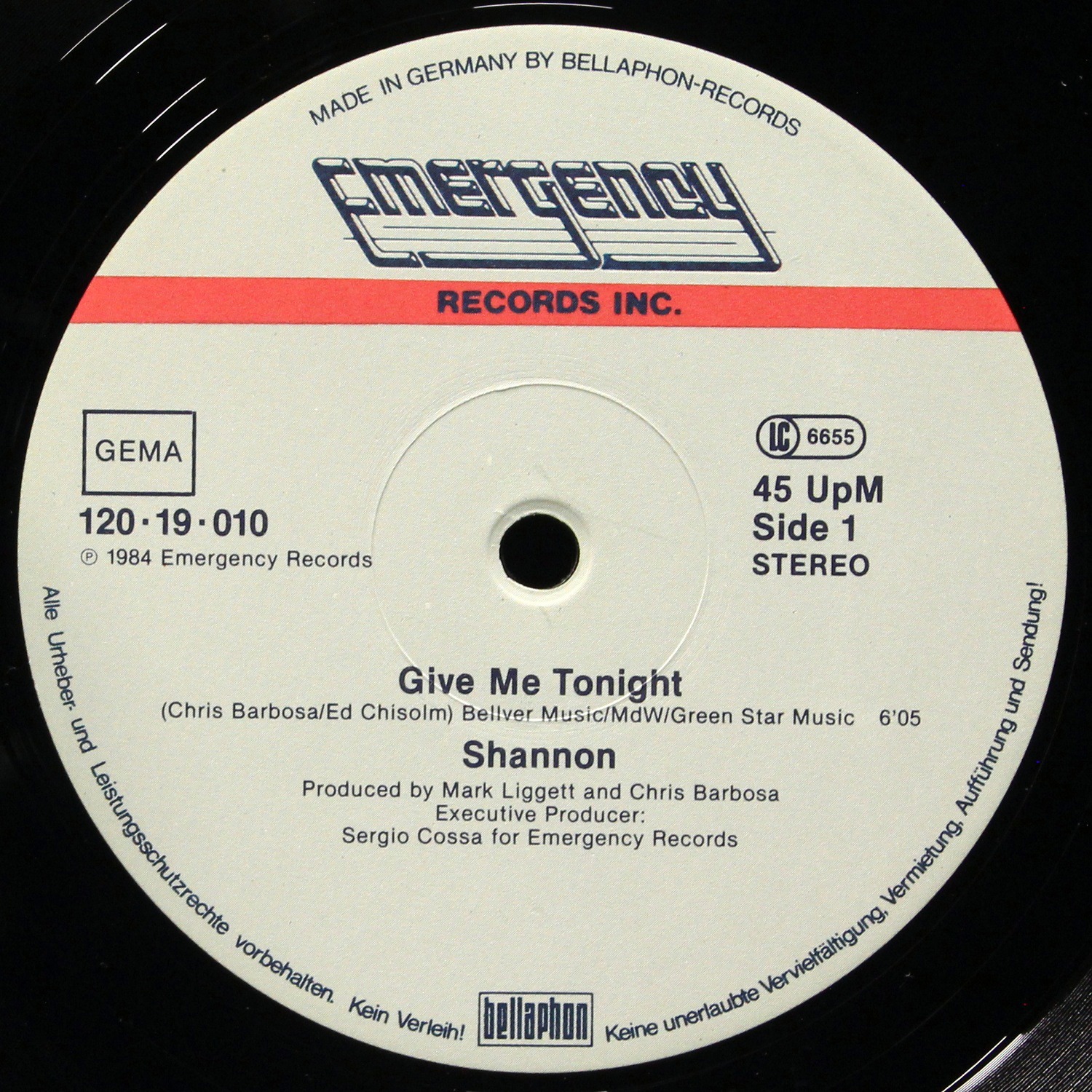 LP Shannon — Give Me Tonight (макси сингл) фото 2